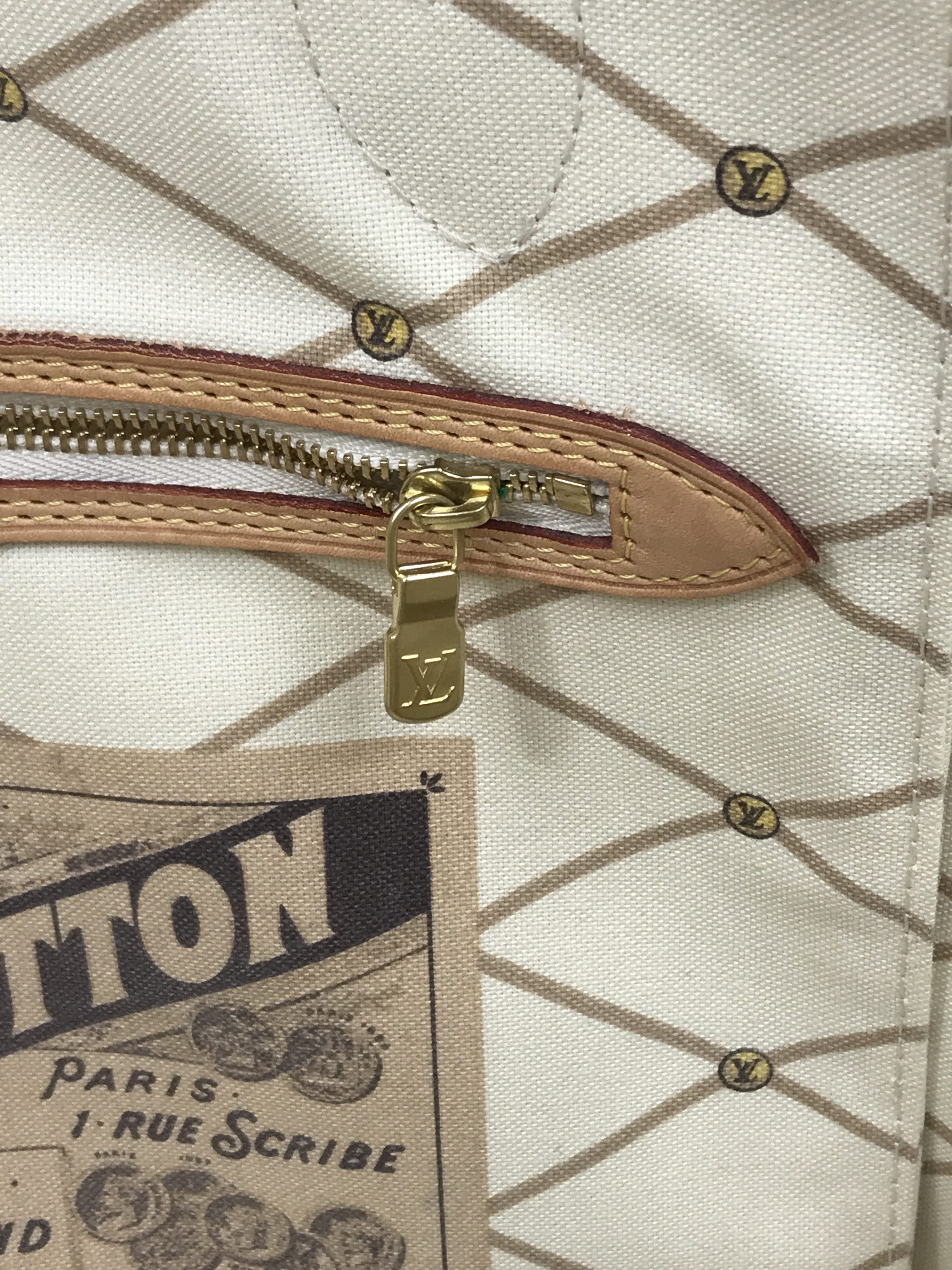 Brown Monogram Canvas “Summer Trunks” Neverfull MM Tote W/GHW- ON LAYAWAY