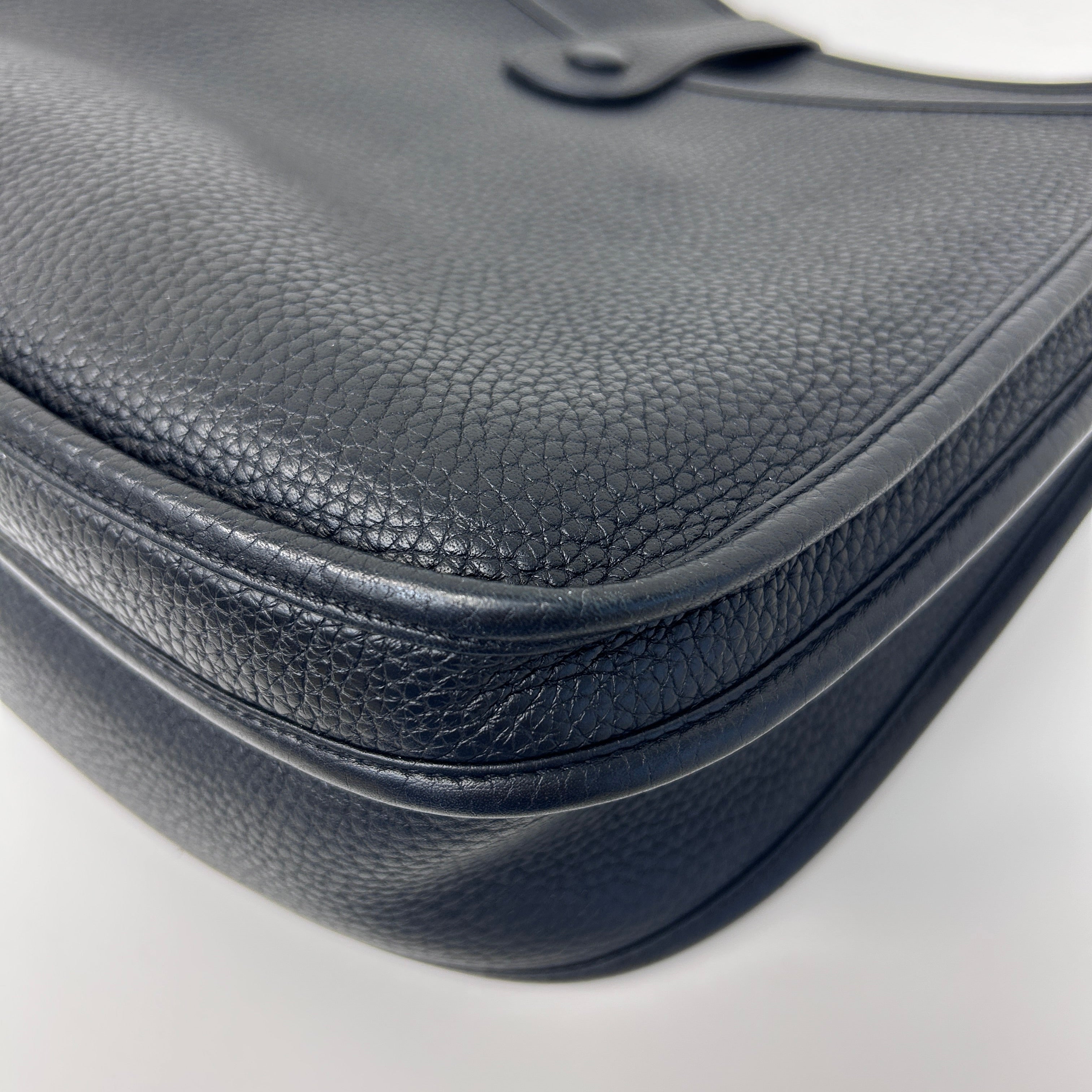 Black Clemence Leather Evelyne GM 33 Bag w/PHW