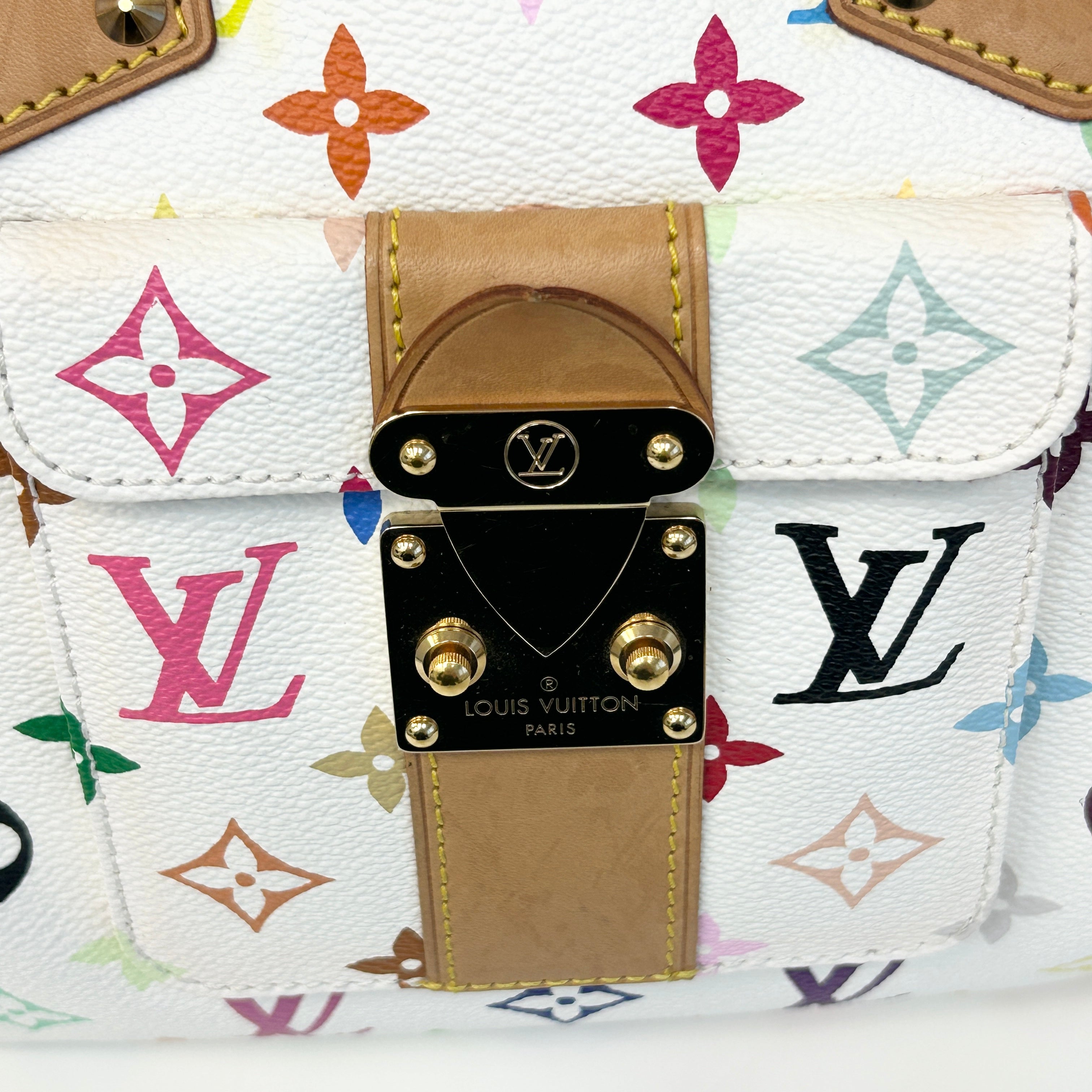 White Monogram Multicolor Speedy 30 Bag