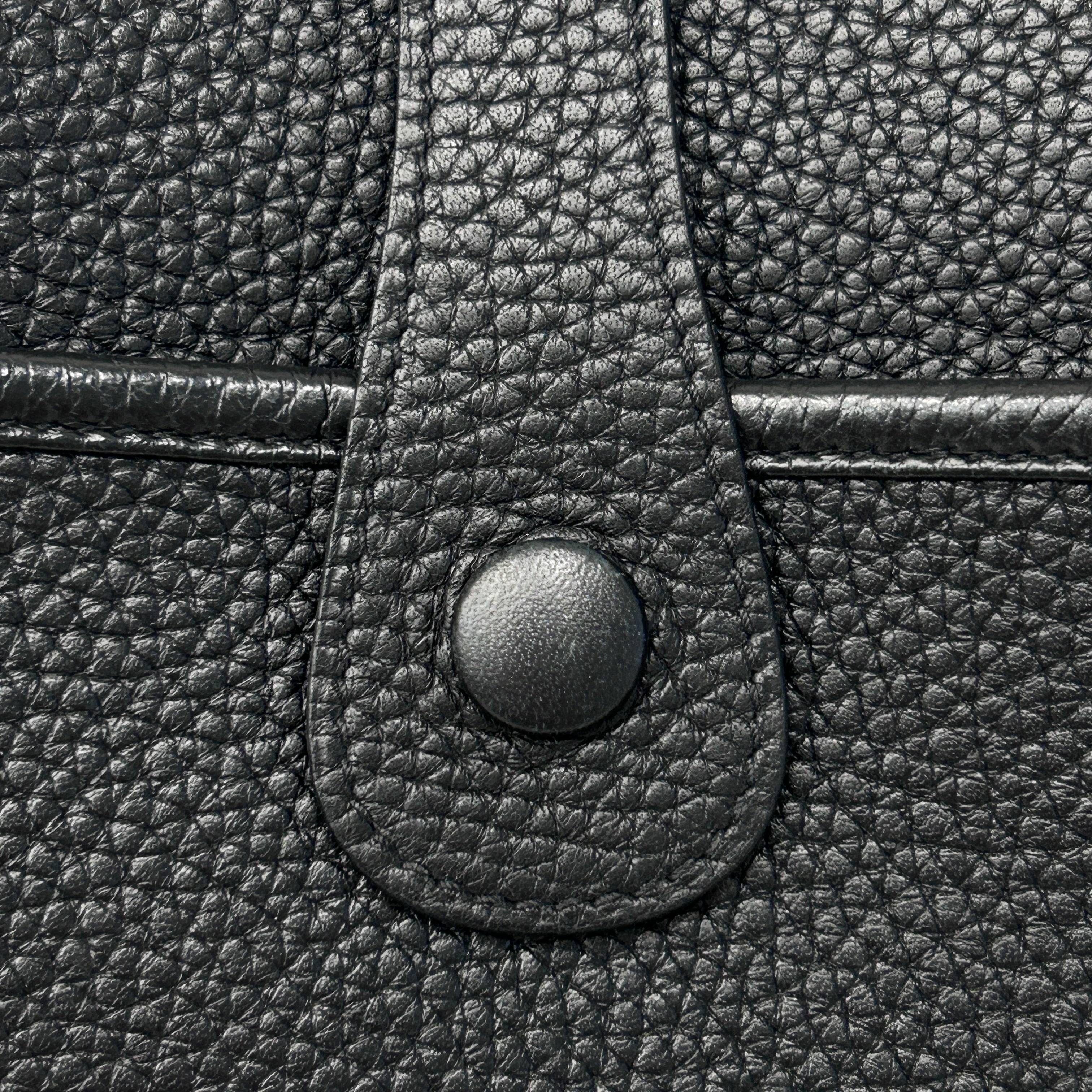 Black Clemence Leather Evelyne GM 33 Bag w/PHW