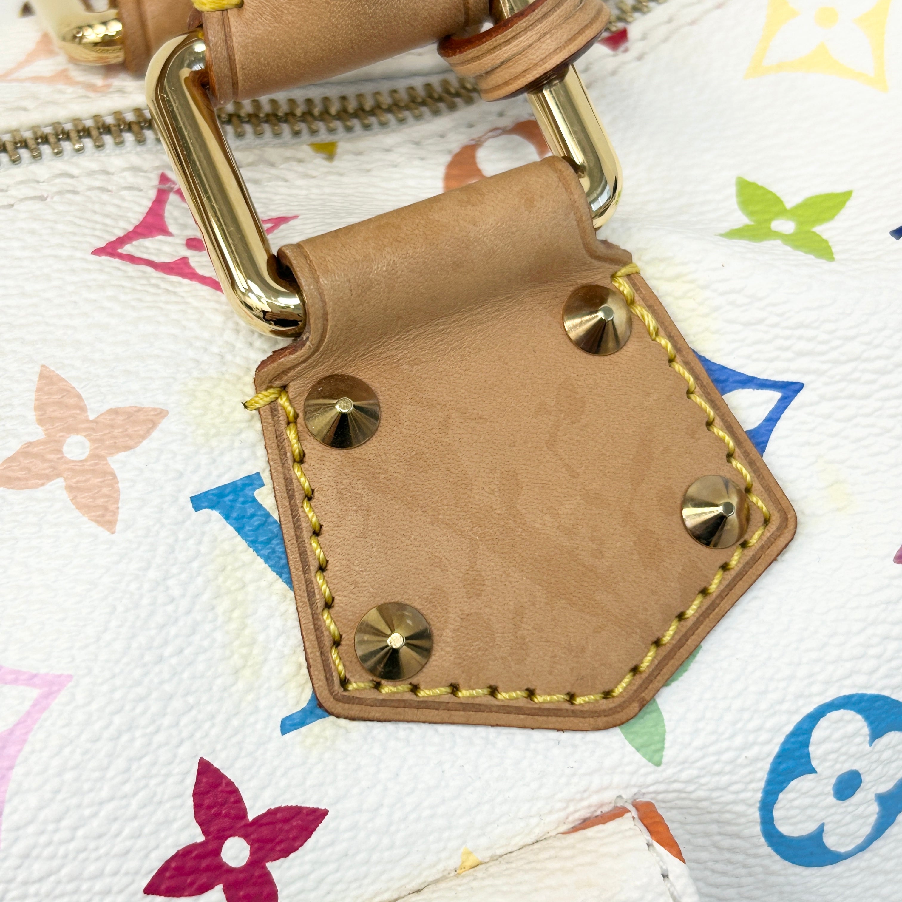 White Monogram Multicolor Speedy 30 Bag