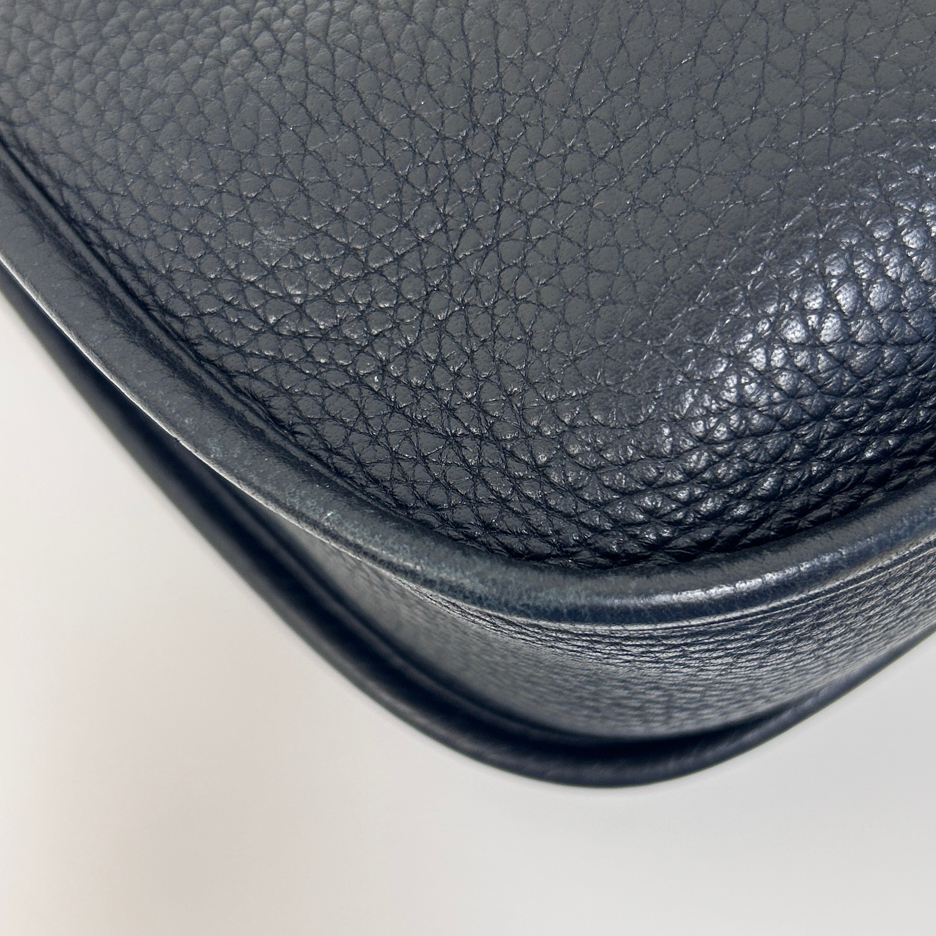 Black Clemence Leather Evelyne GM 33 Bag w/PHW