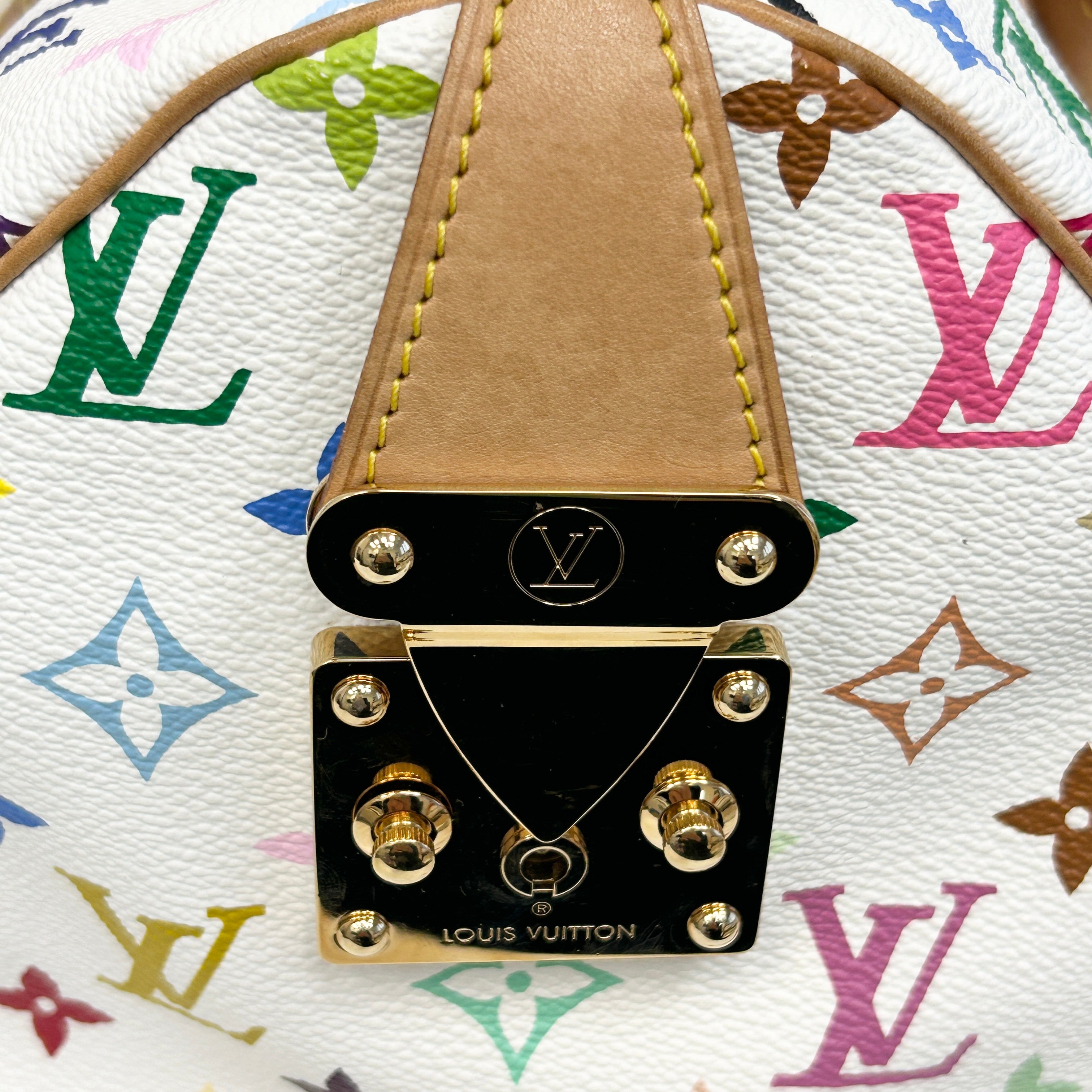 White Monogram Multicolor Speedy 30 Bag