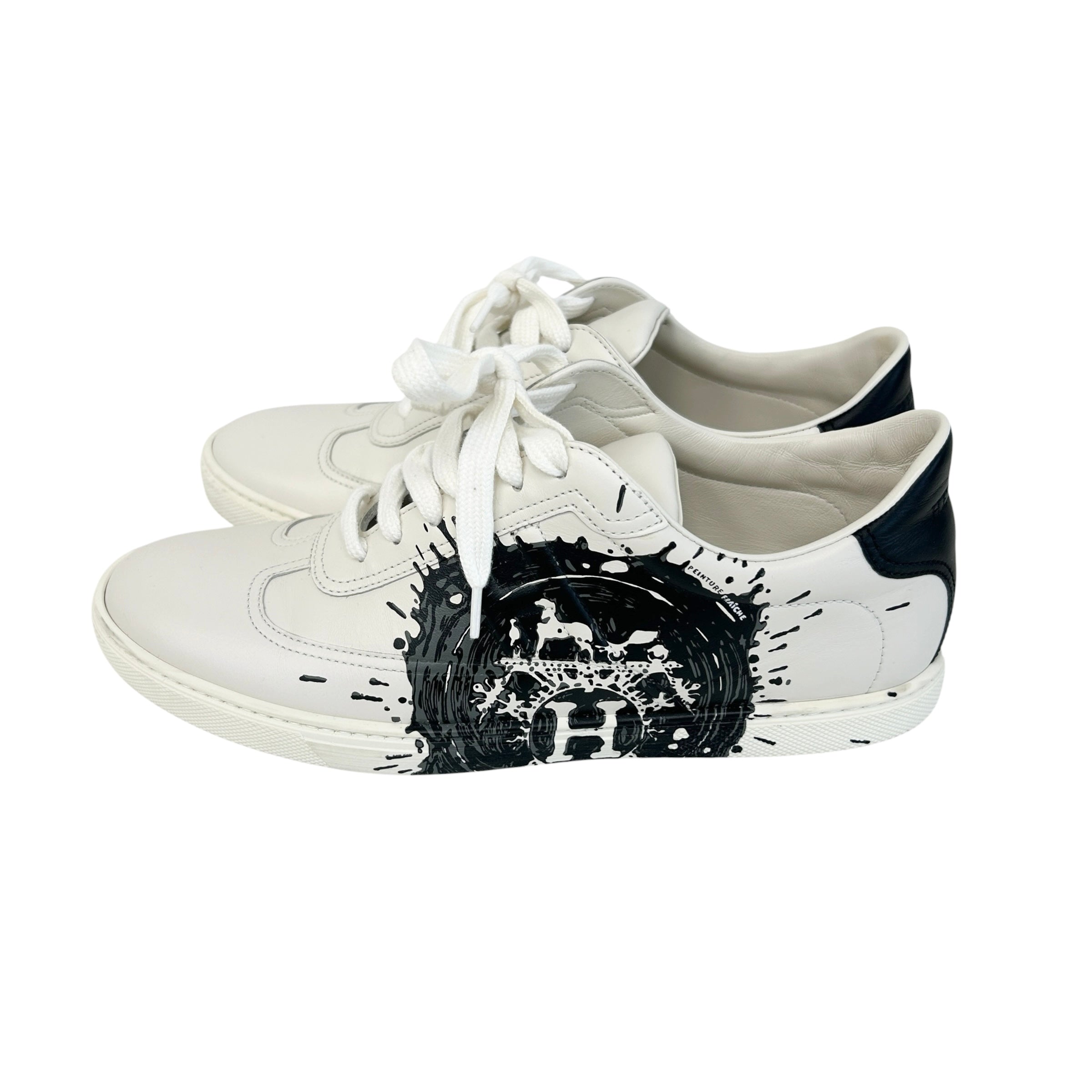 H Logo Peinture Fraiche Leather Quicker Sneakers
