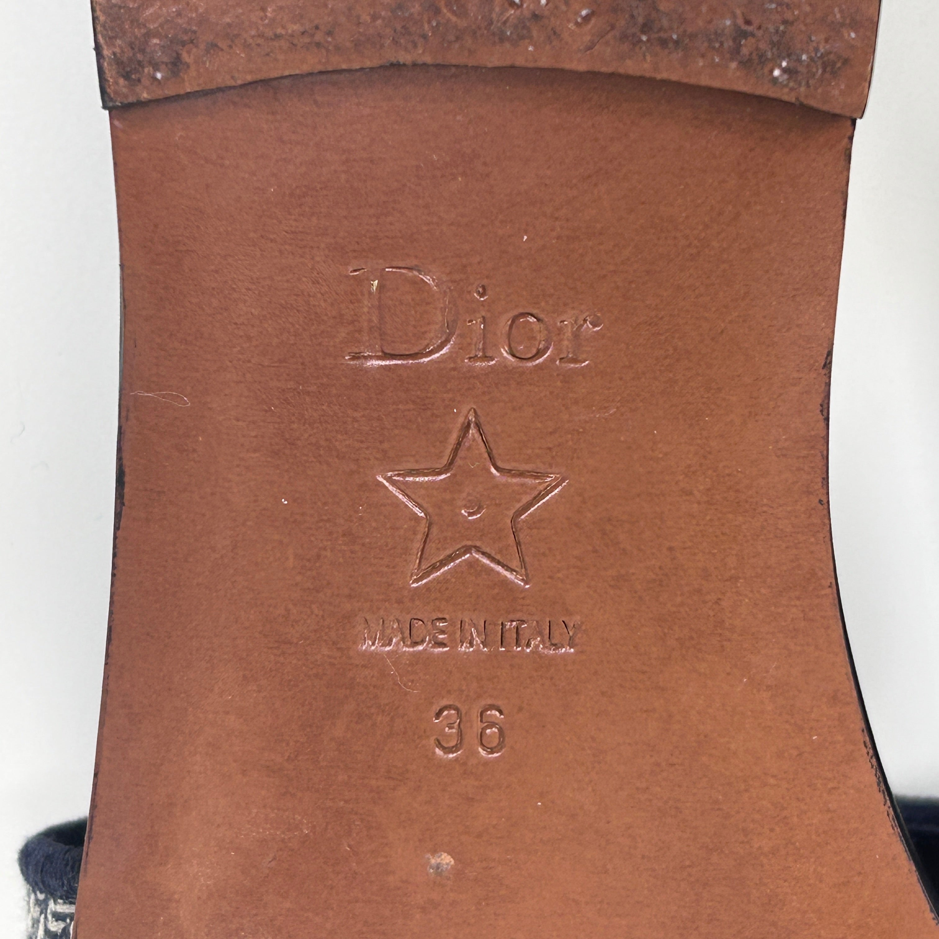 Deep Blue Embroidered Cotton Dway Slide