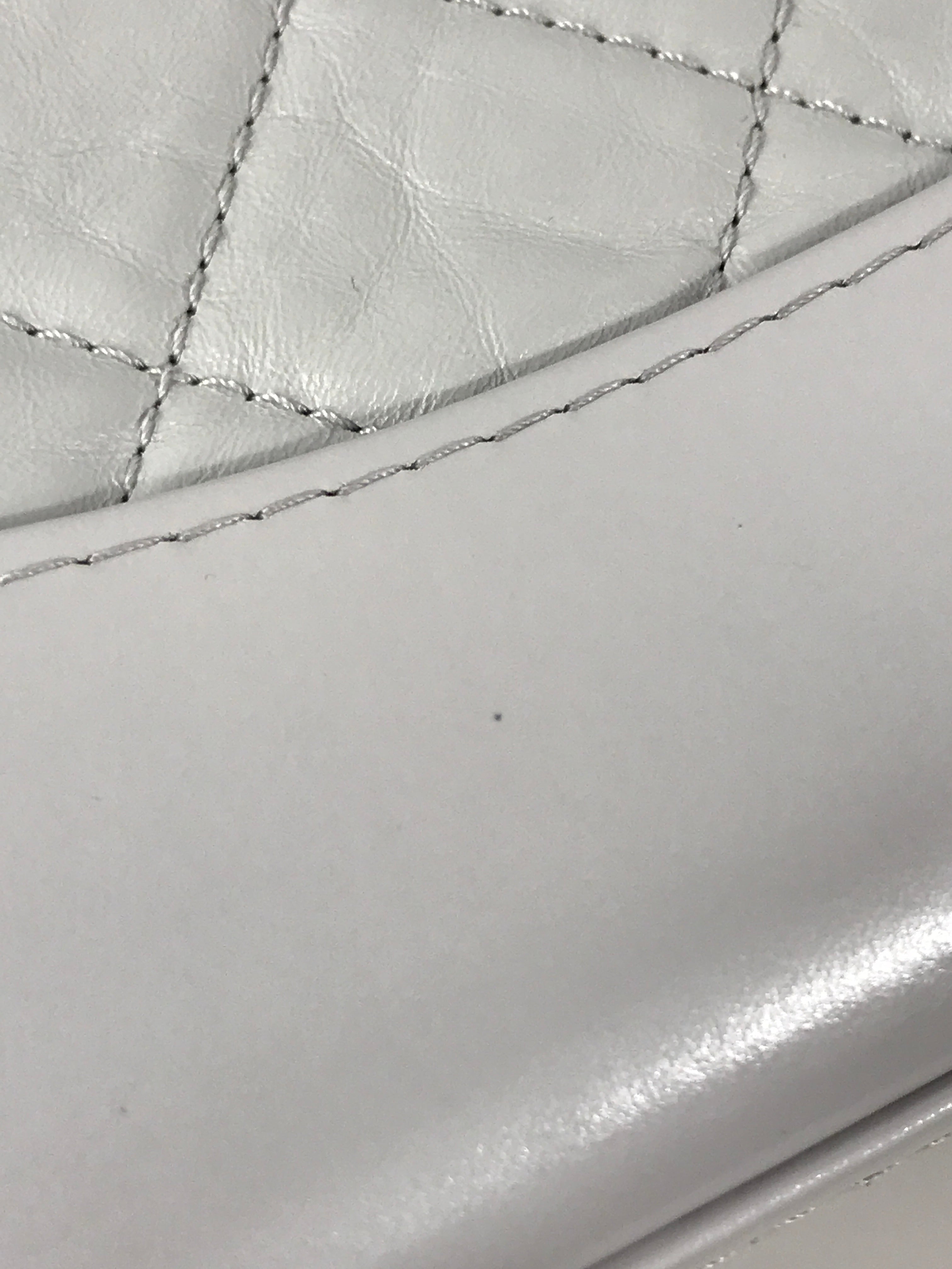 Light Grey Quilted Aged Calfskin Gabrielle Backpack w/ RHW/GHW/AGHW/SHW
