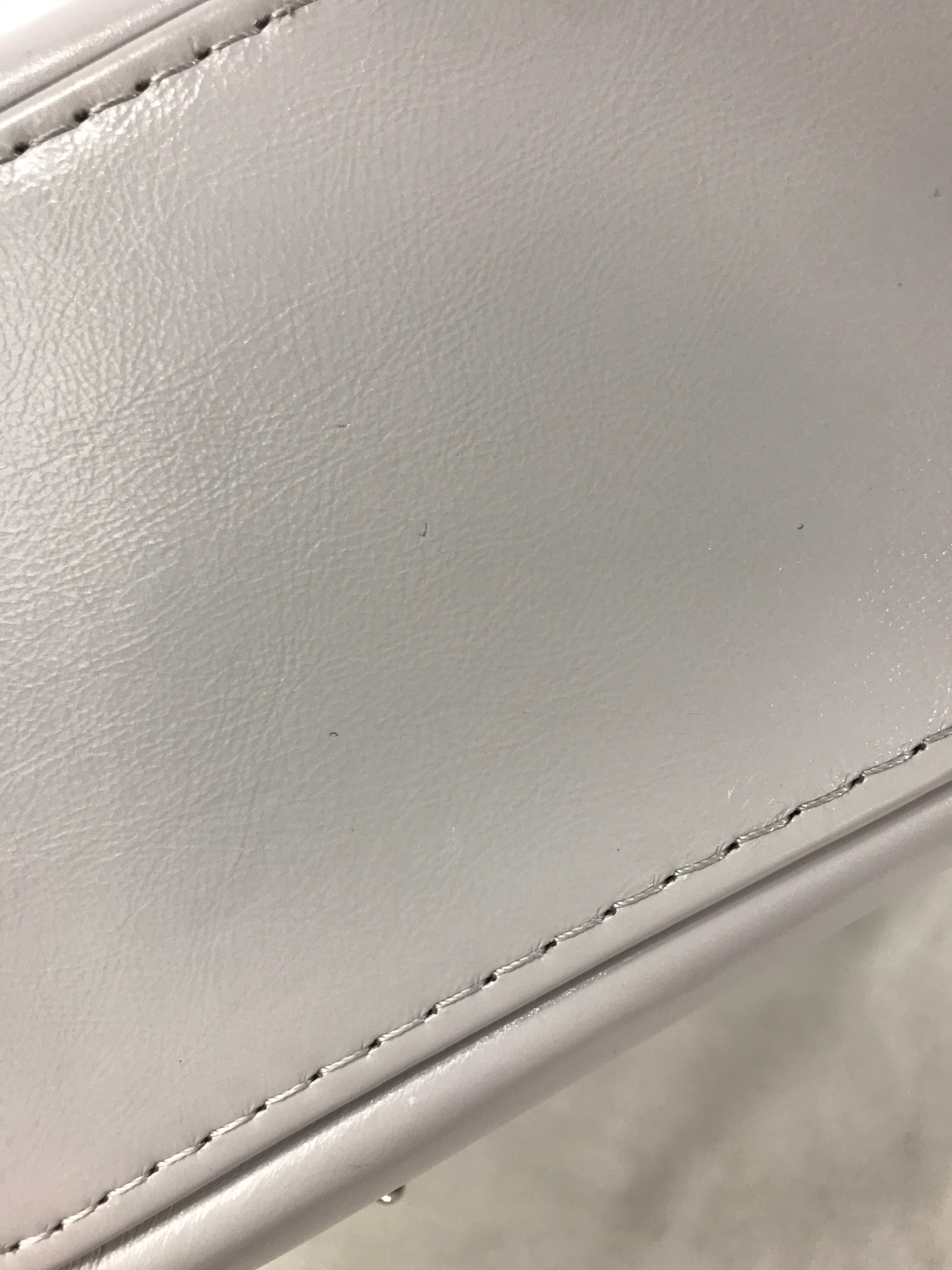 Light Grey Quilted Aged Calfskin Gabrielle Backpack w/ RHW/GHW/AGHW/SHW