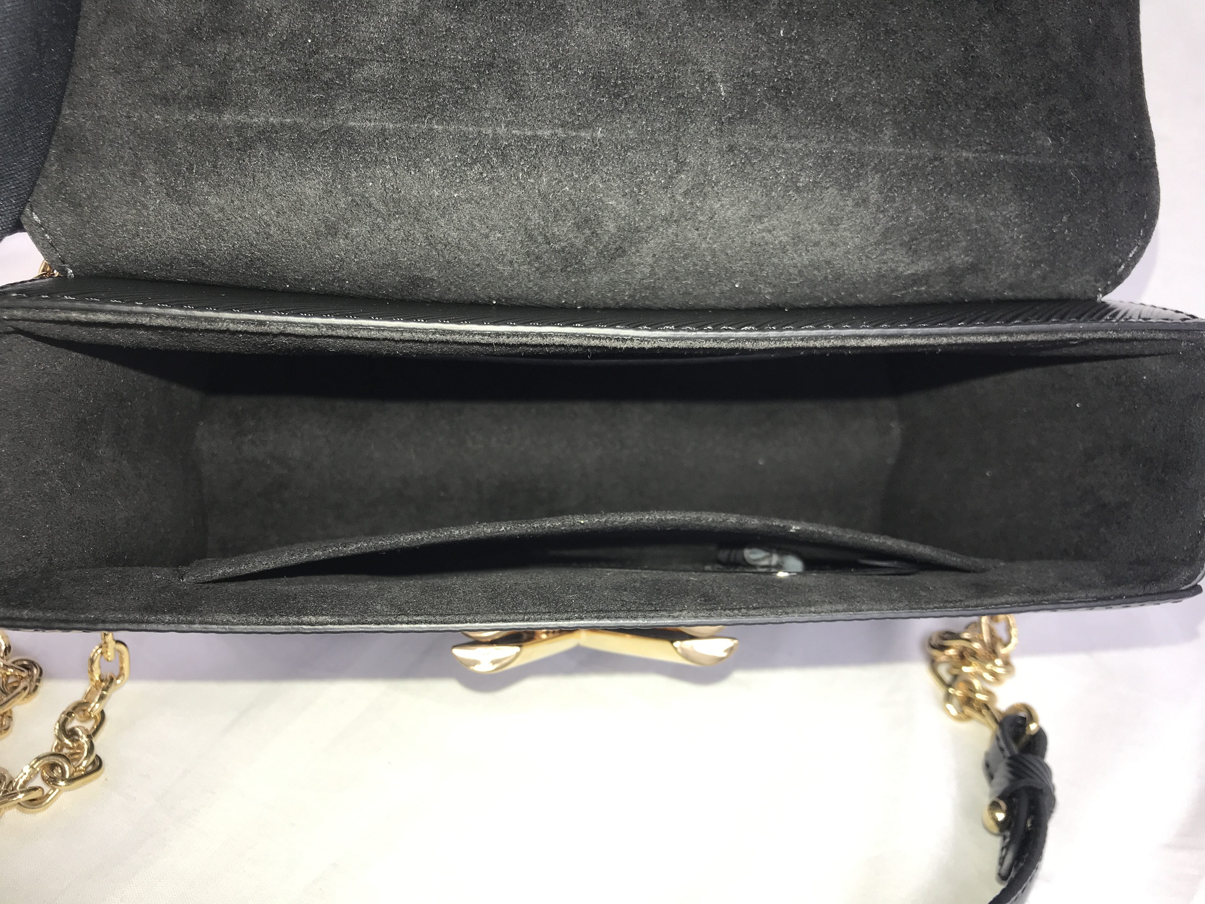 Epi Leather Studded Twist MM Bag w/GHW/SHW