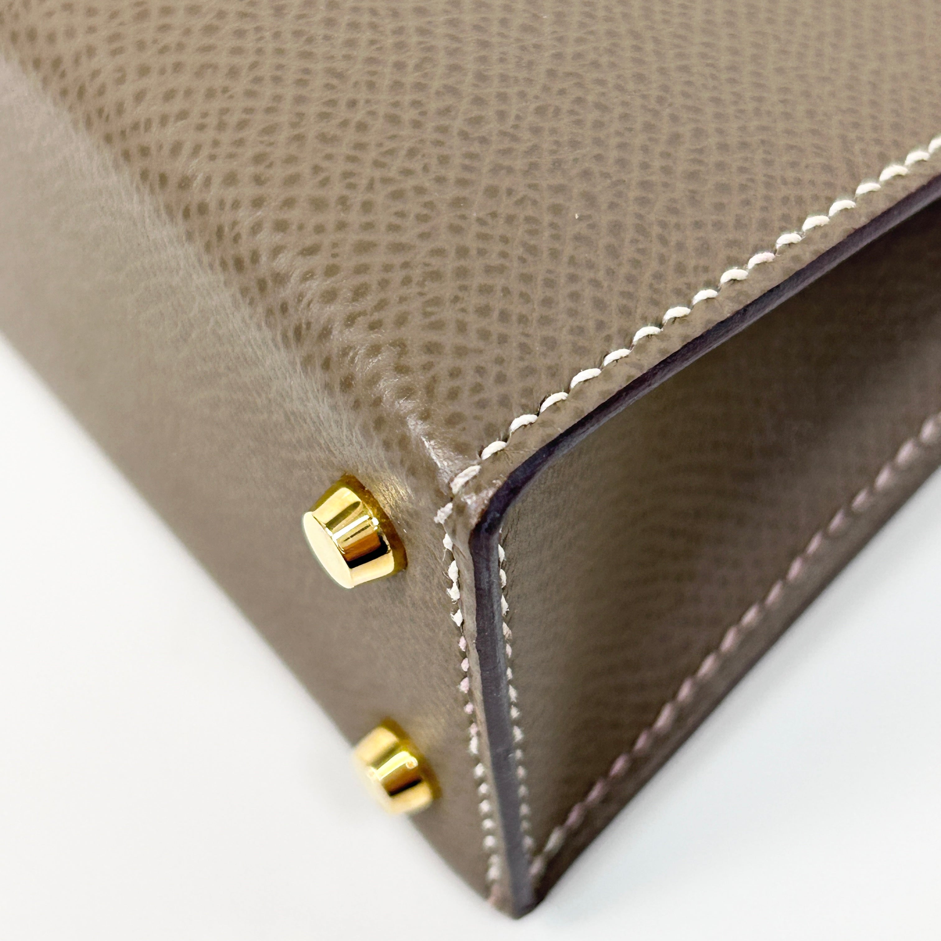 Mini Kelly II Etoupe Epsom Leather w/GHW