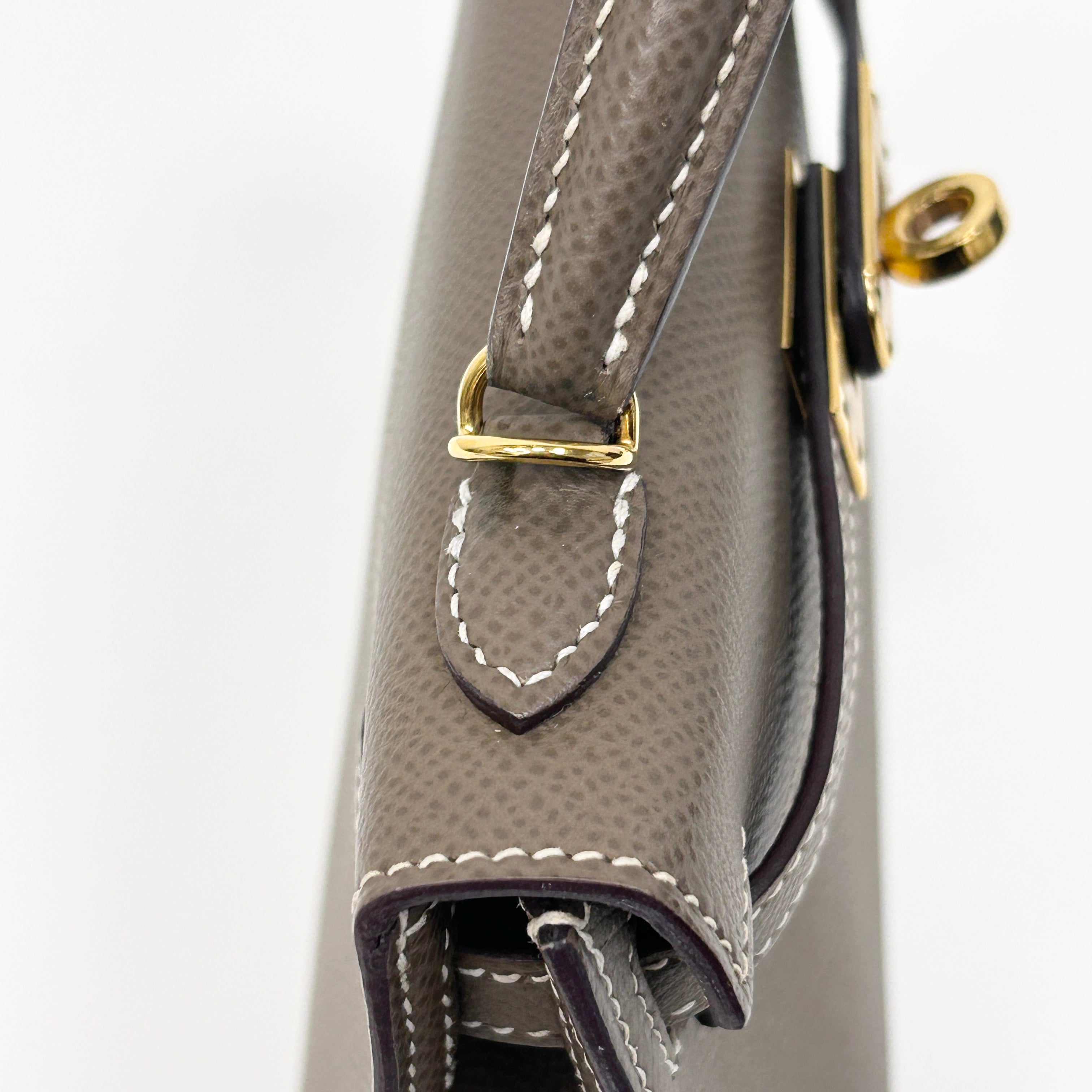 Mini Kelly II Etoupe Epsom Leather w/GHW
