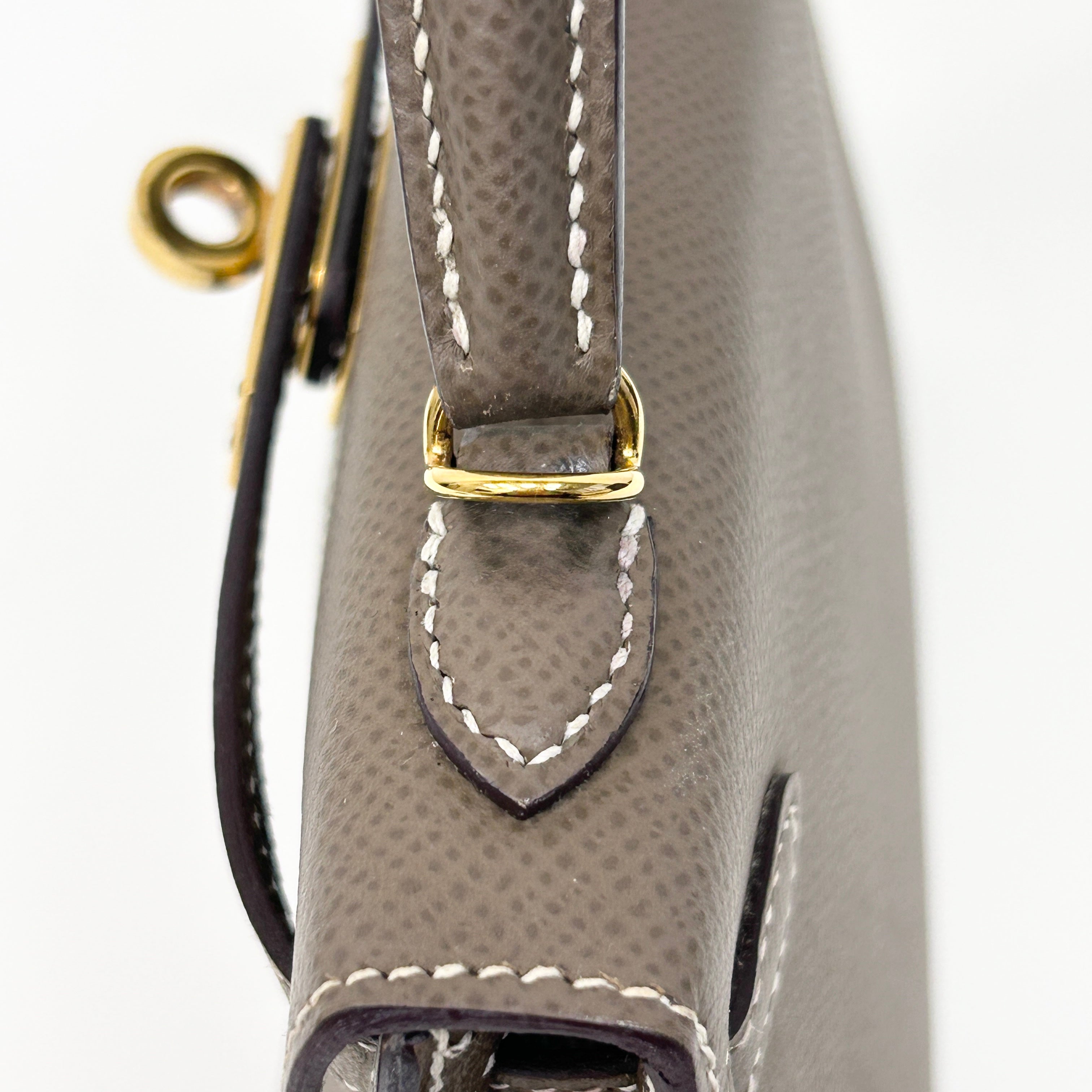 Mini Kelly II Etoupe Epsom Leather w/GHW