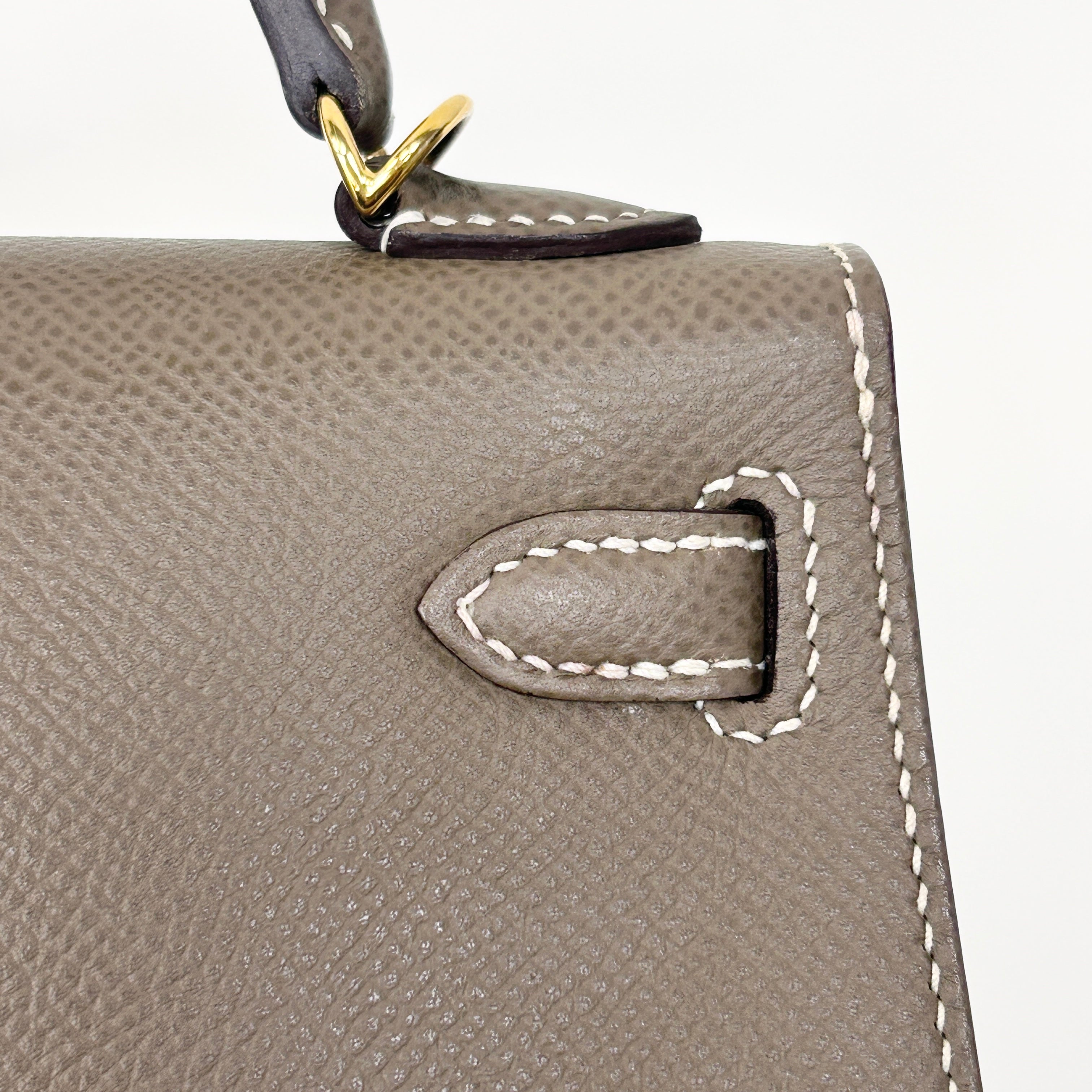 Mini Kelly II Etoupe Epsom Leather w/GHW