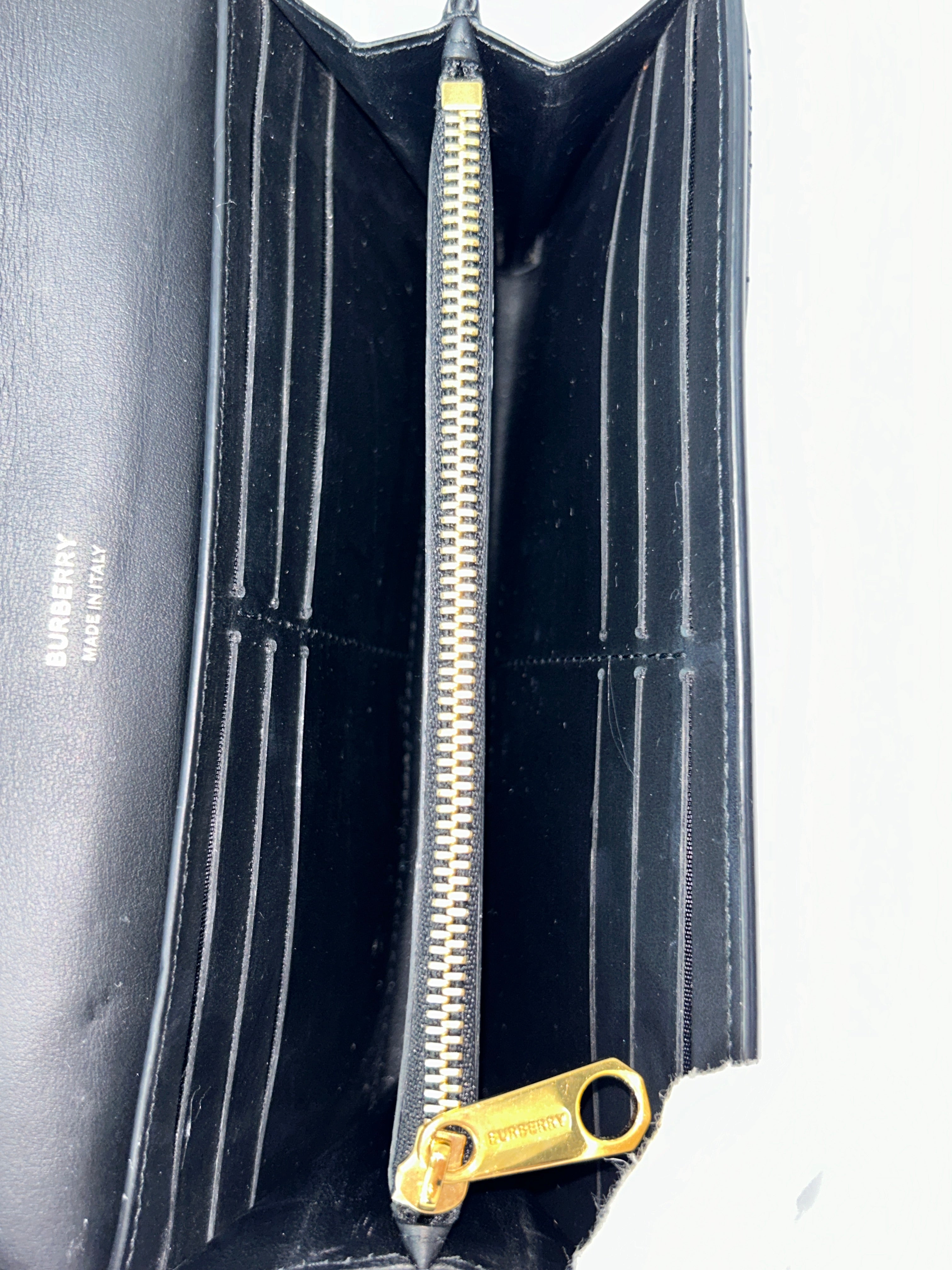 Black Quilted Lola Lambskin Leather Wallet