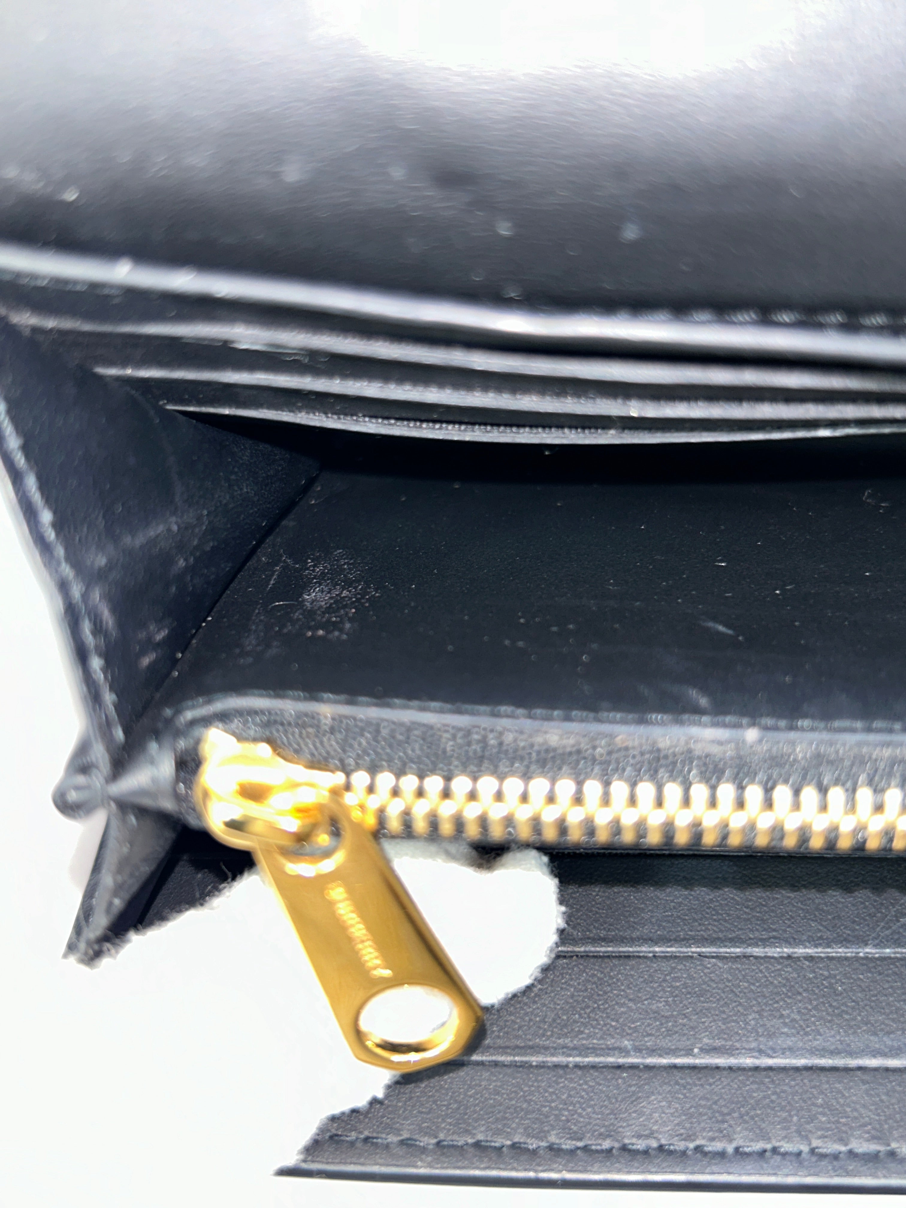 Black Quilted Lola Lambskin Leather Wallet