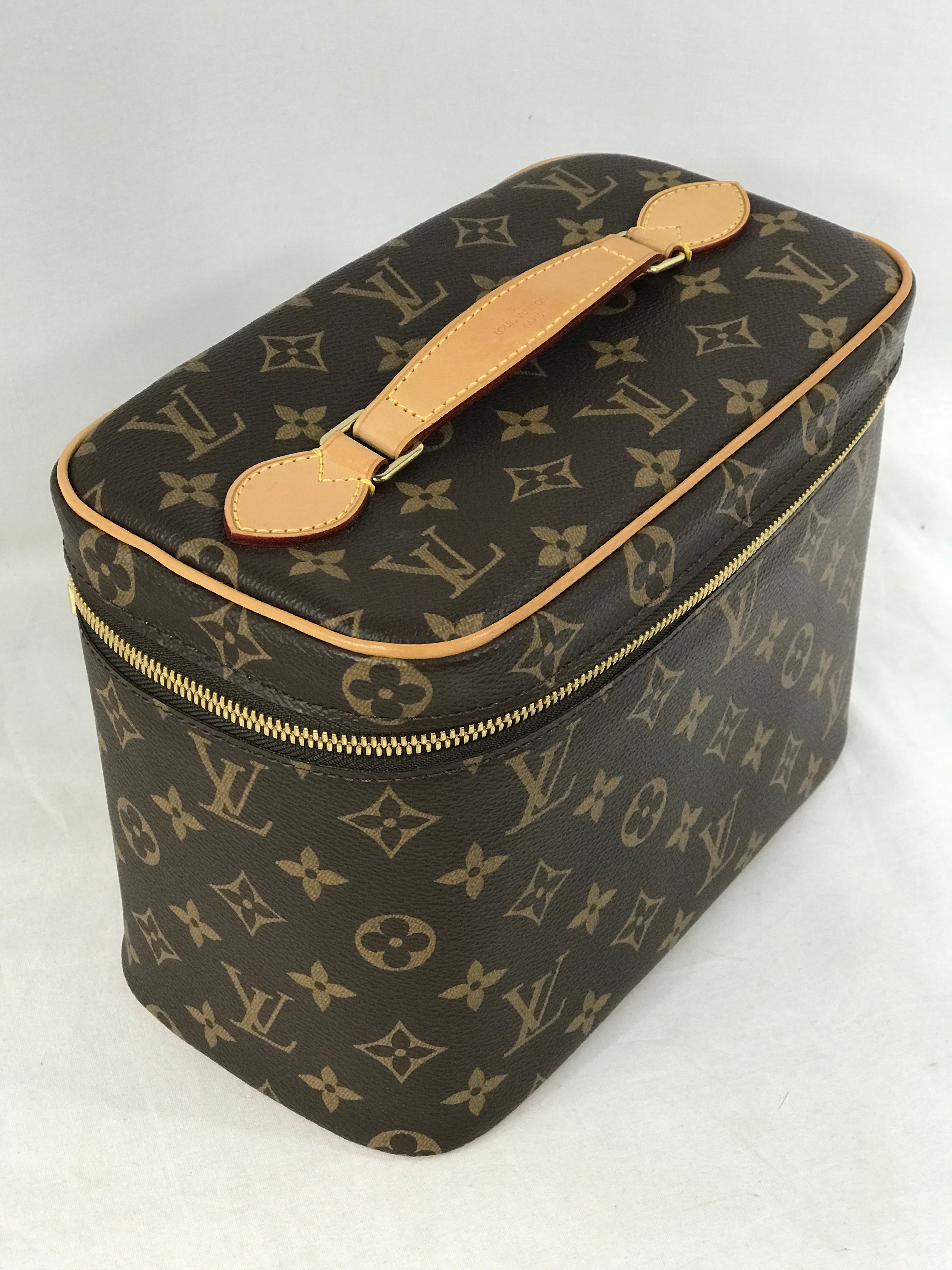 Monogram Coated Canvas Nice BB Toiletry Vanity Case w/GHW