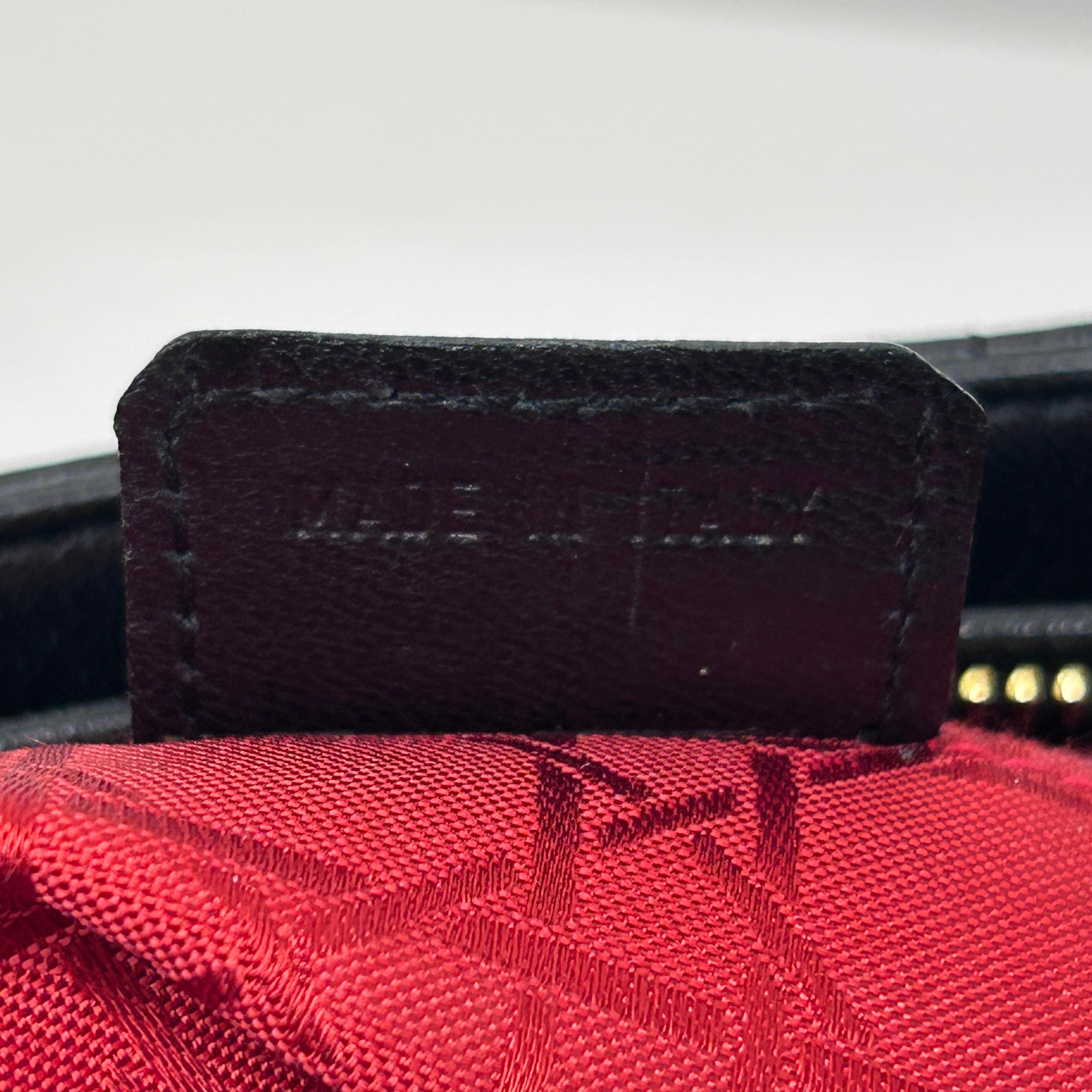 Vintage Black Quilted Leather Medium Lady Dior w/GHW