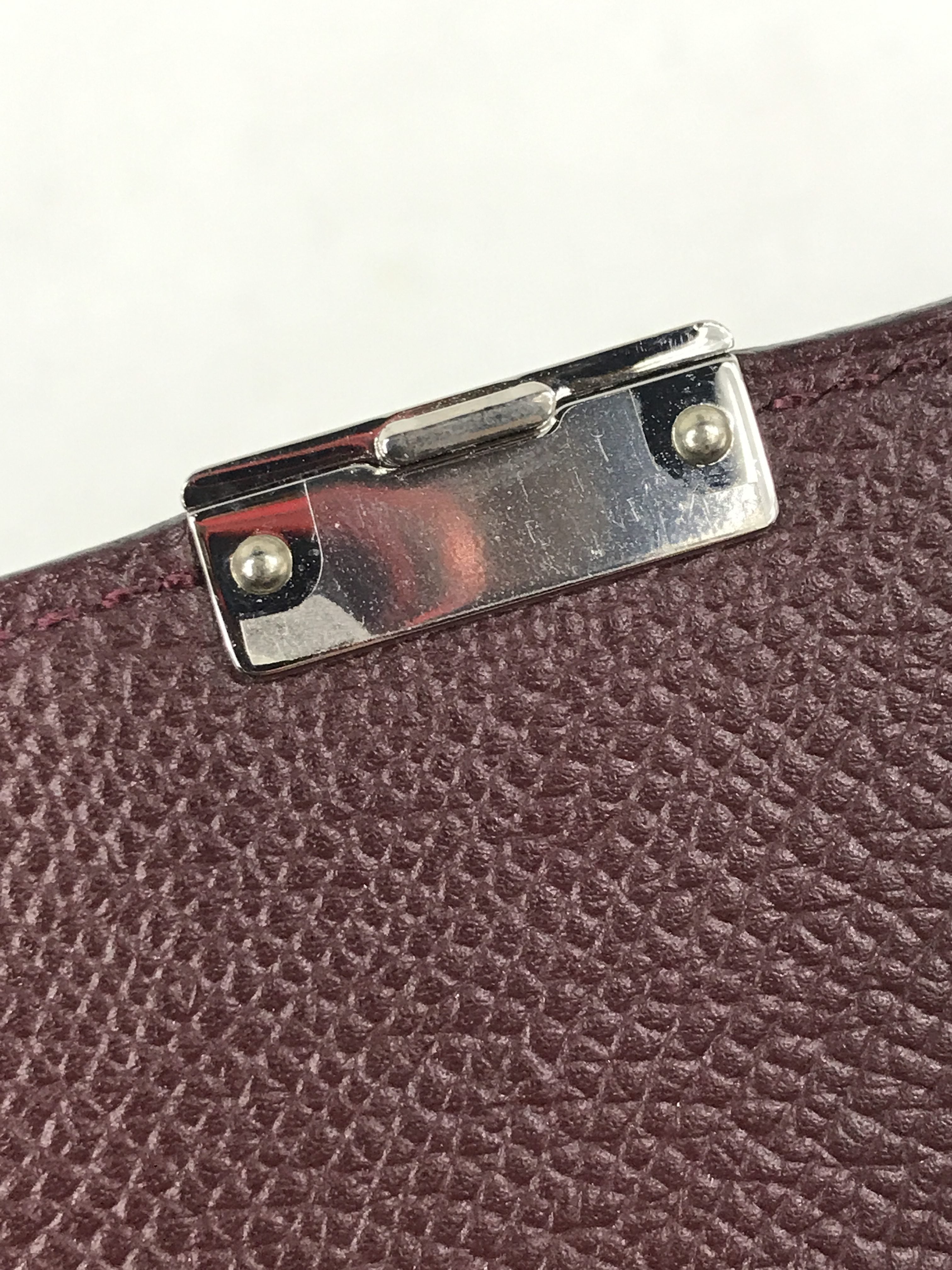 Burgundy Epsom Clic 16 Handbag W/PHW