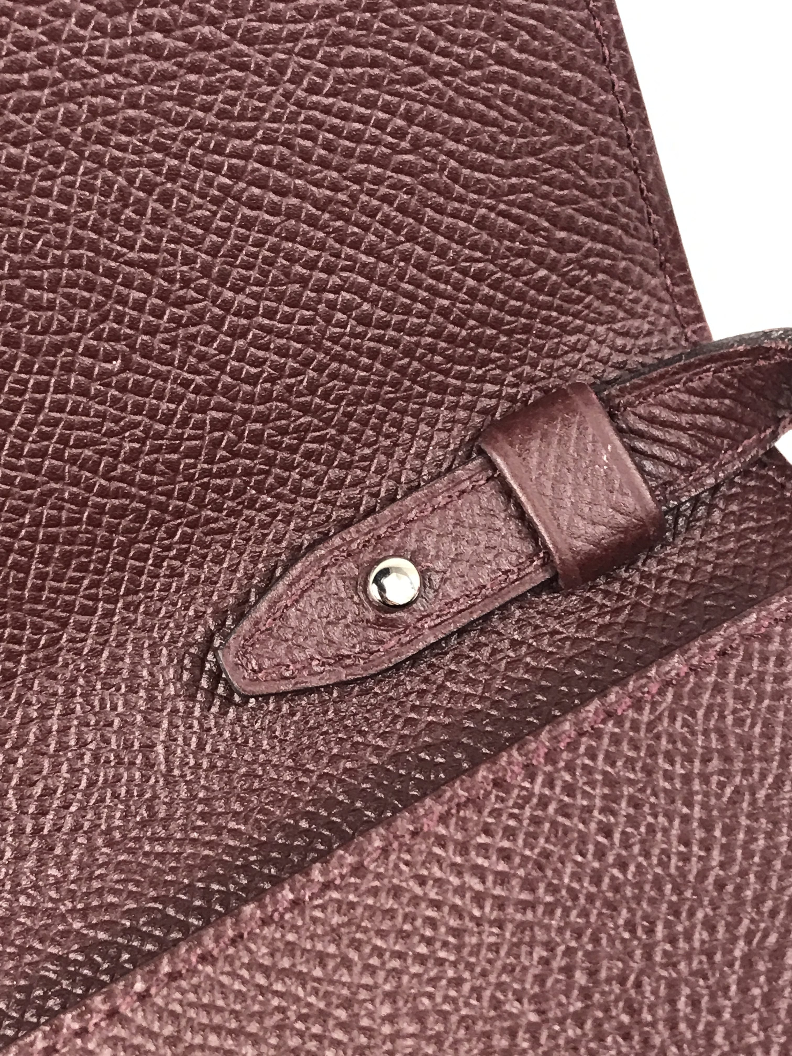Burgundy Epsom Clic 16 Handbag W/PHW