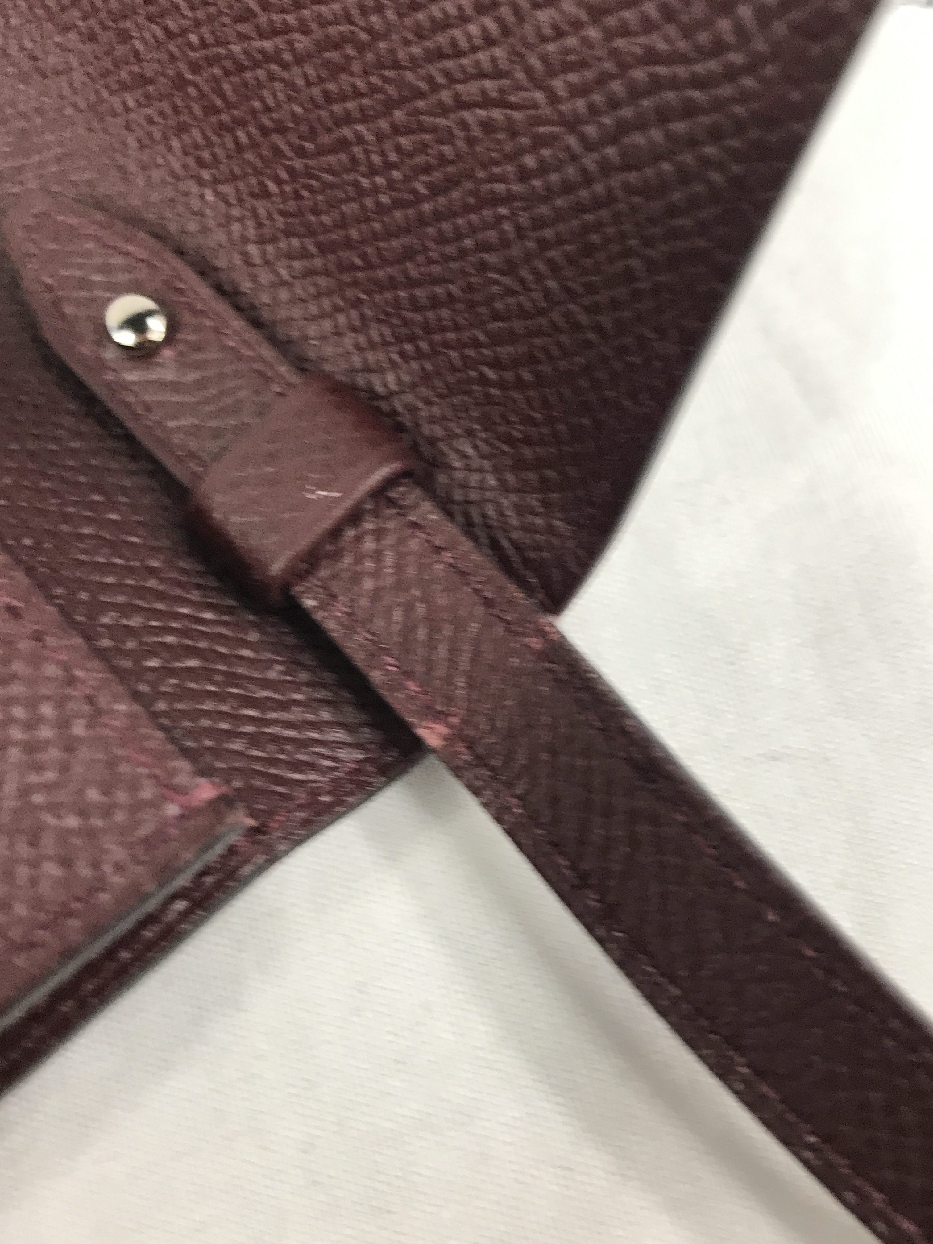 Burgundy Epsom Clic 16 Handbag W/PHW