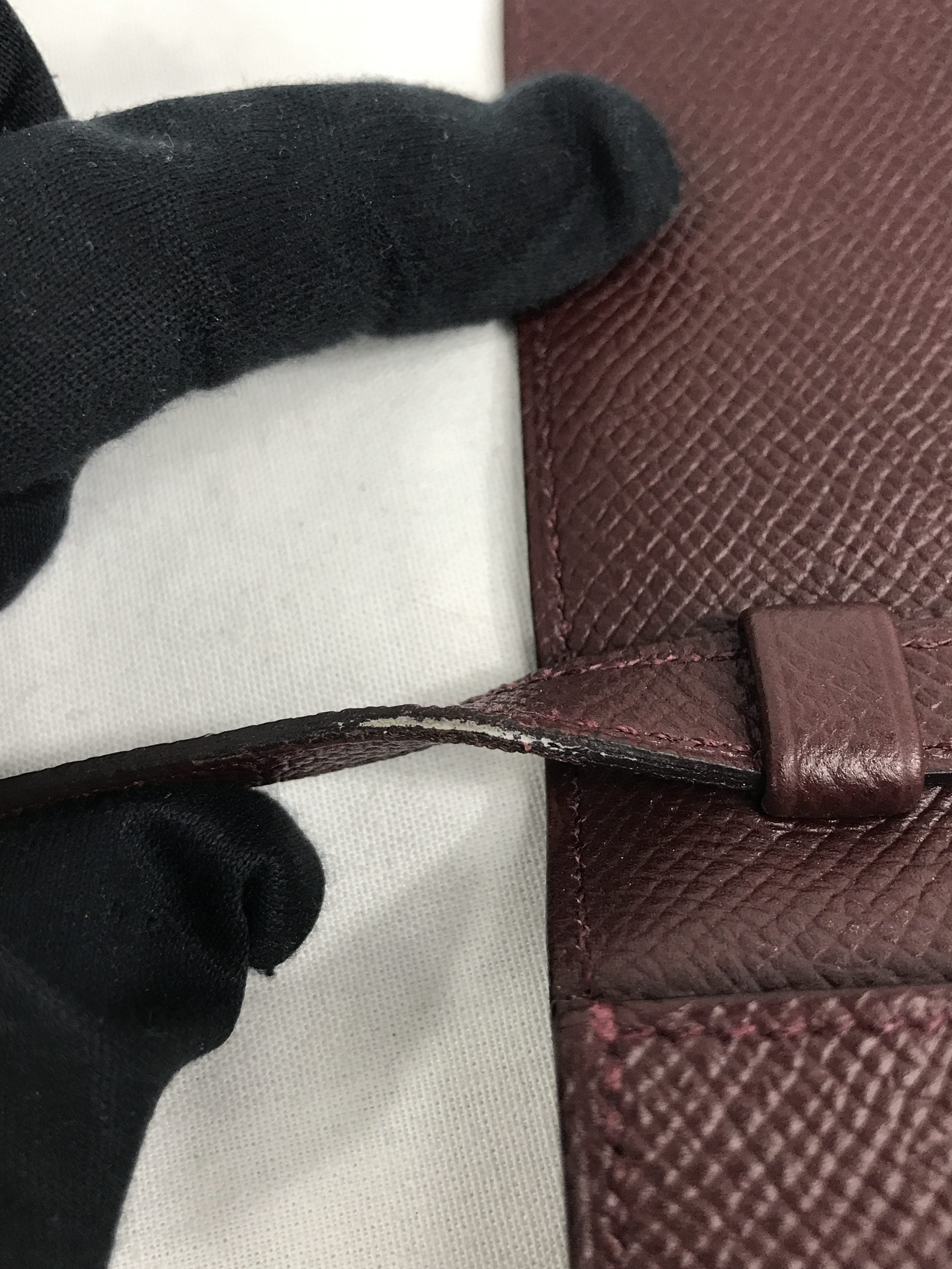 Burgundy Epsom Clic 16 Handbag W/PHW