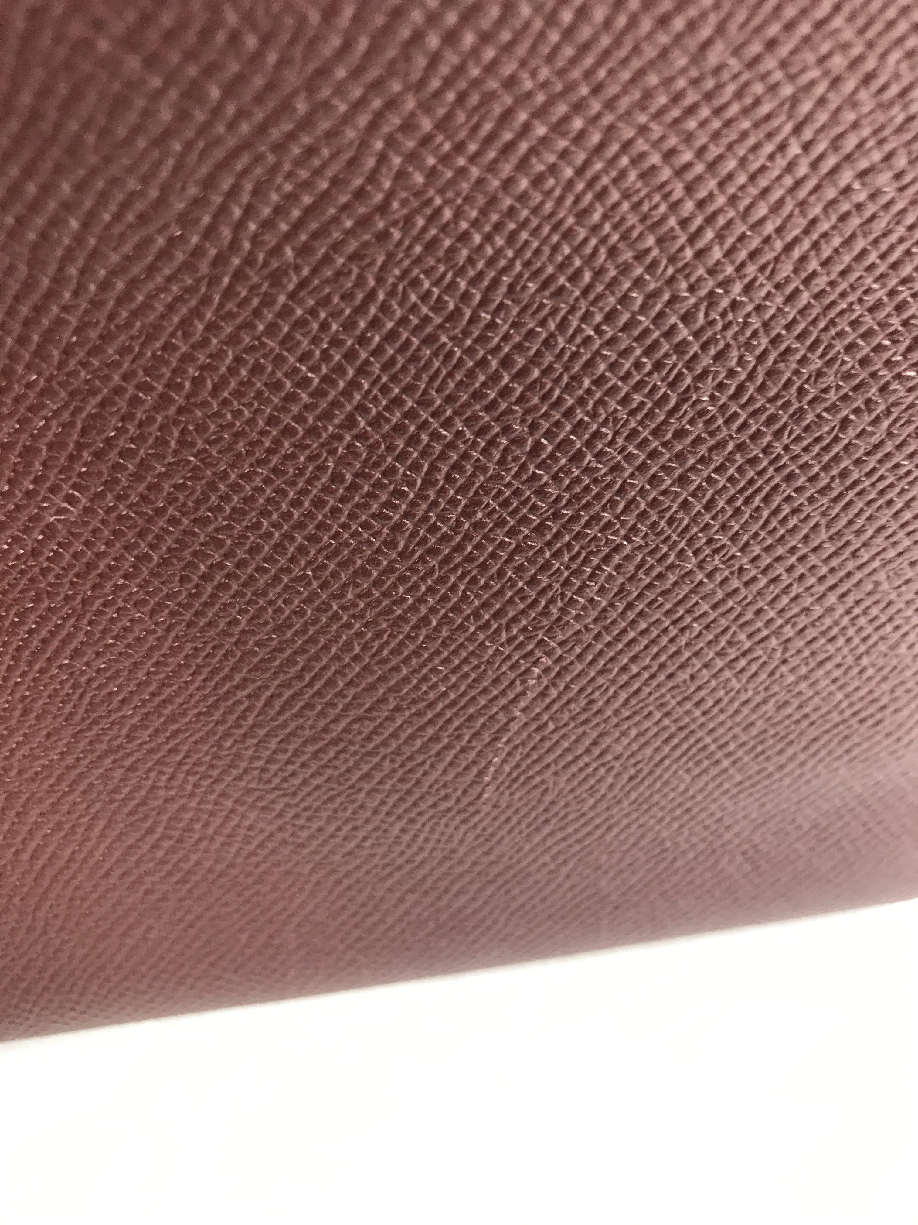 Burgundy Epsom Clic 16 Handbag W/PHW