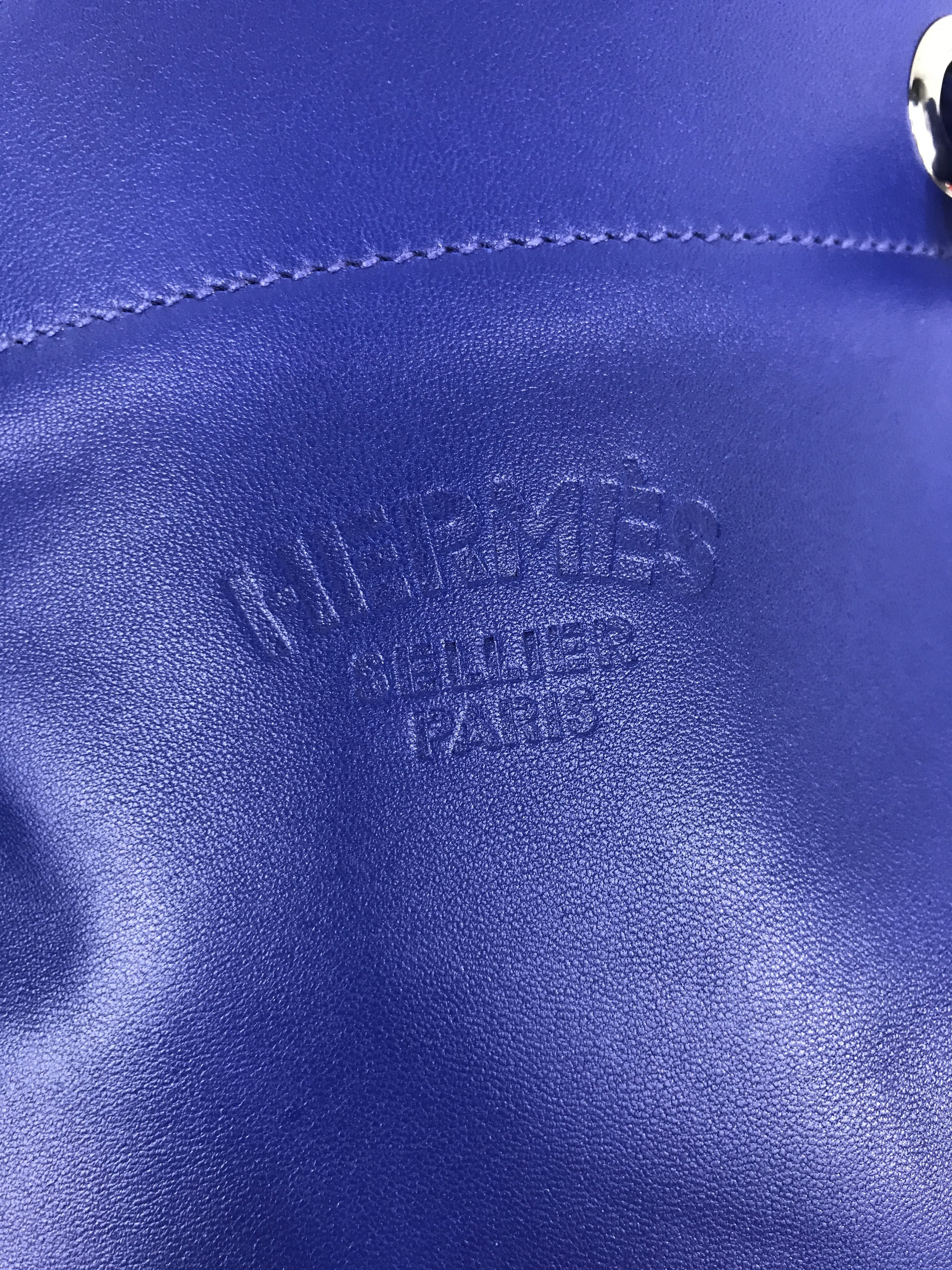 Cobalt Blue Aline Mini Crossbody Bag W/PHW