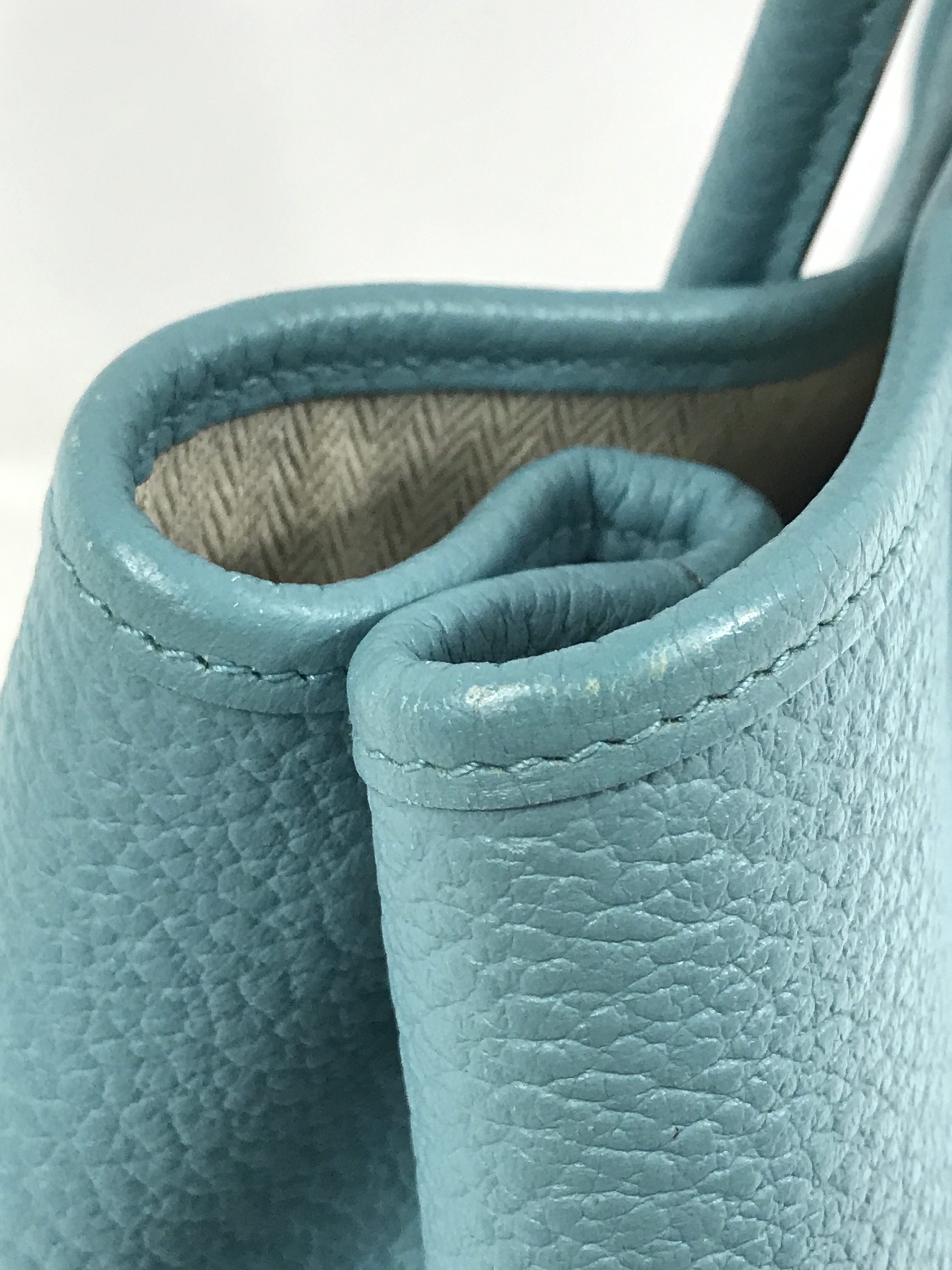 Blue Du Nord Negonda Leather Garden Party Tote 30 w/PHW