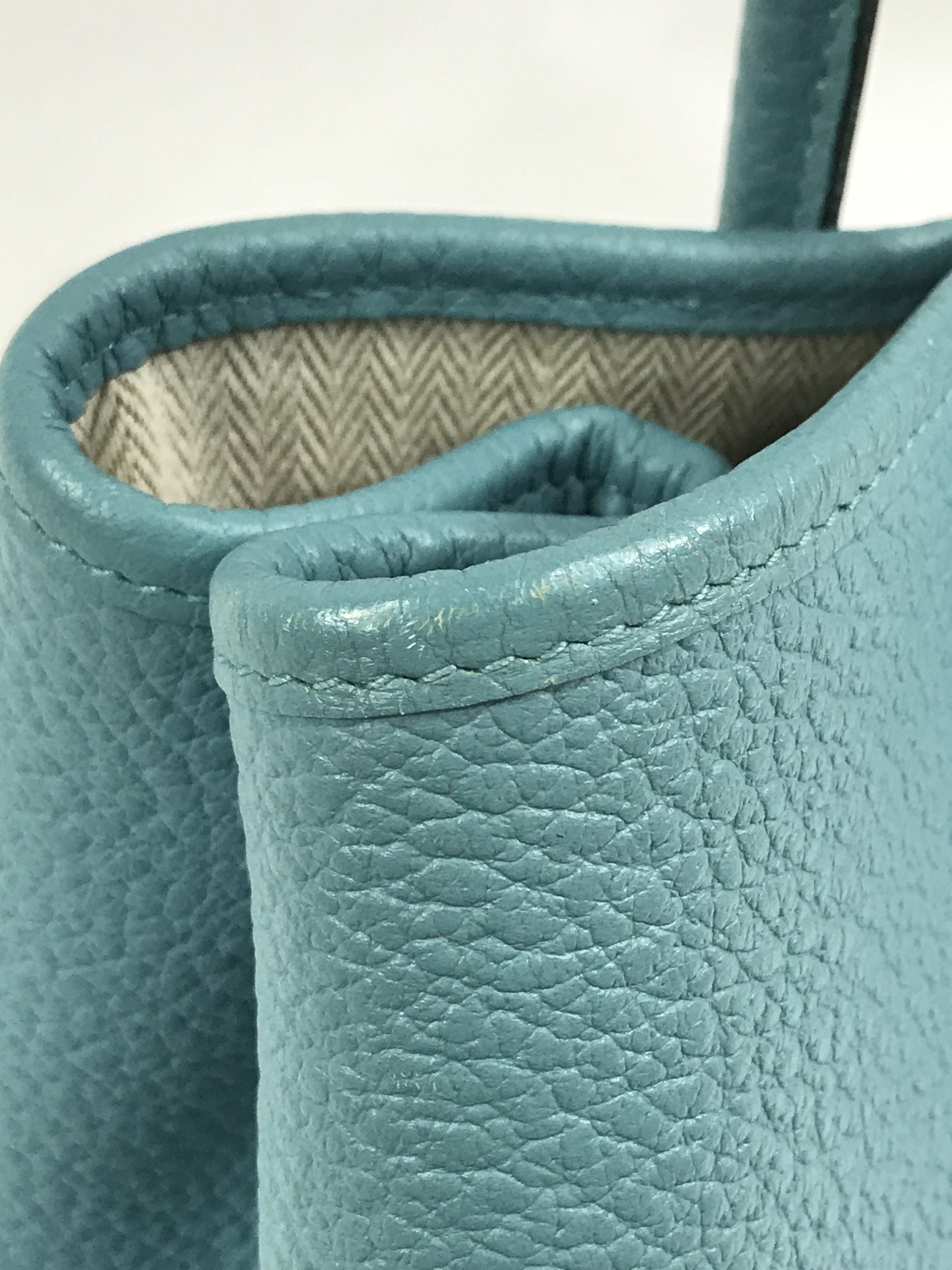 Blue Du Nord Negonda Leather Garden Party Tote 30 w/PHW