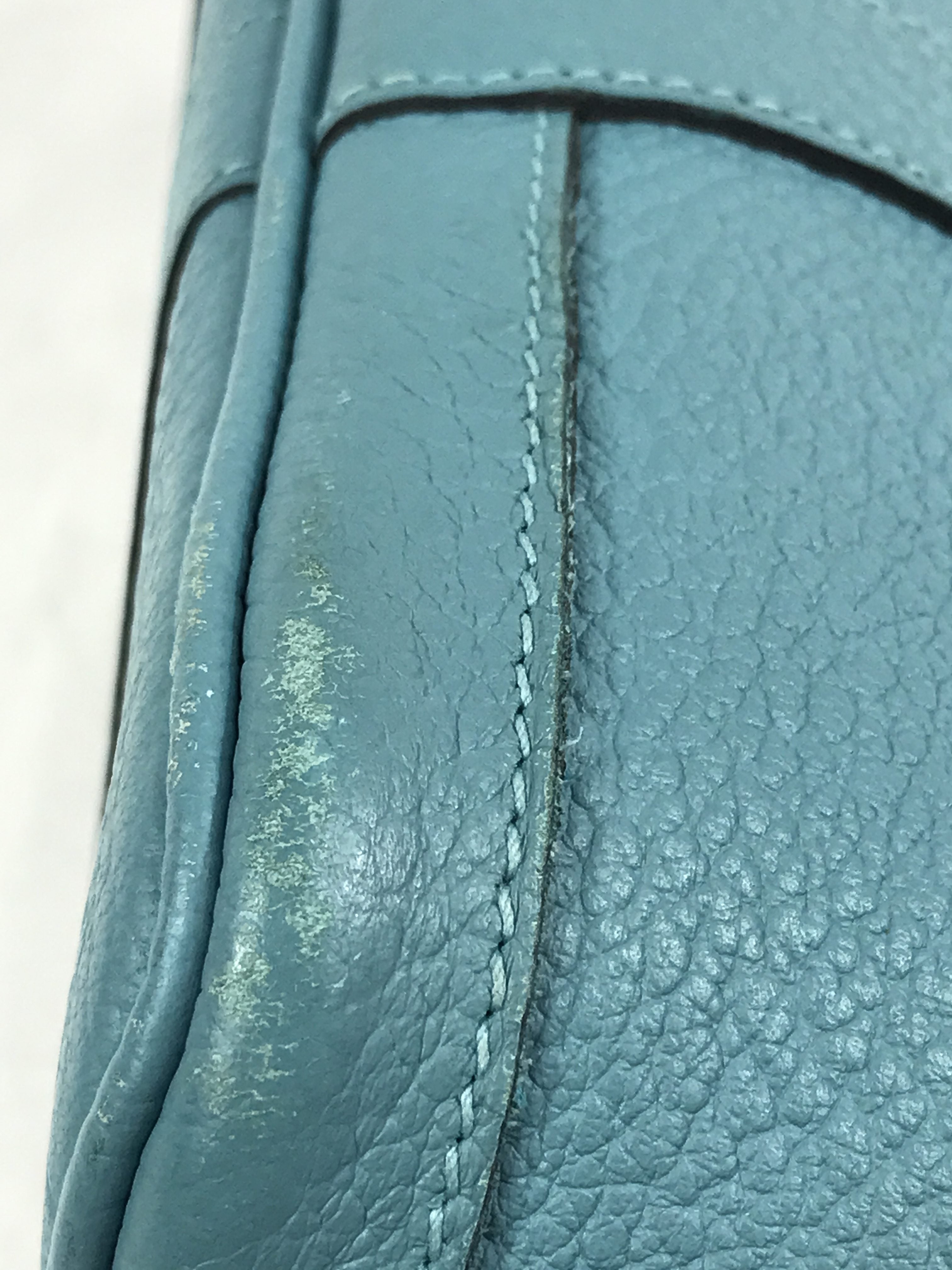 Blue Du Nord Negonda Leather Garden Party Tote 30 w/PHW