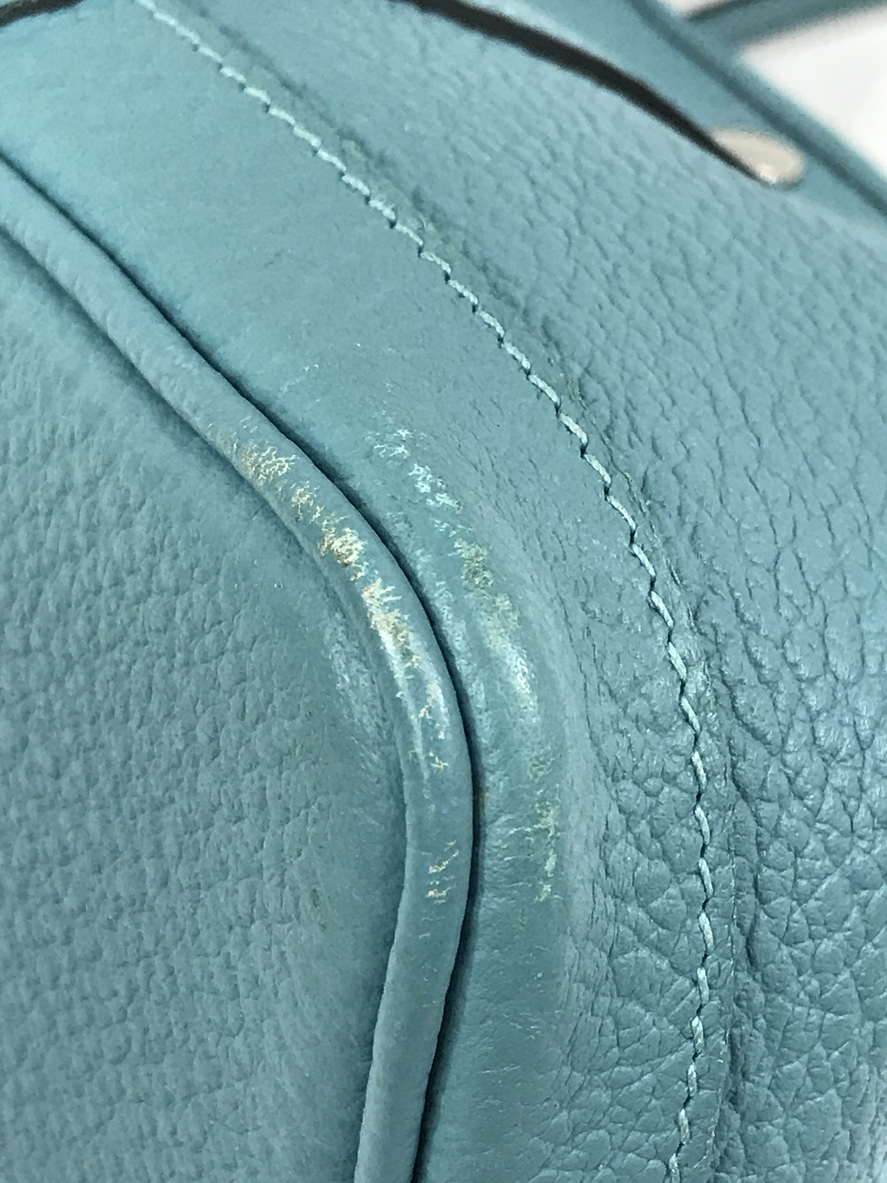 Blue Du Nord Negonda Leather Garden Party Tote 30 w/PHW
