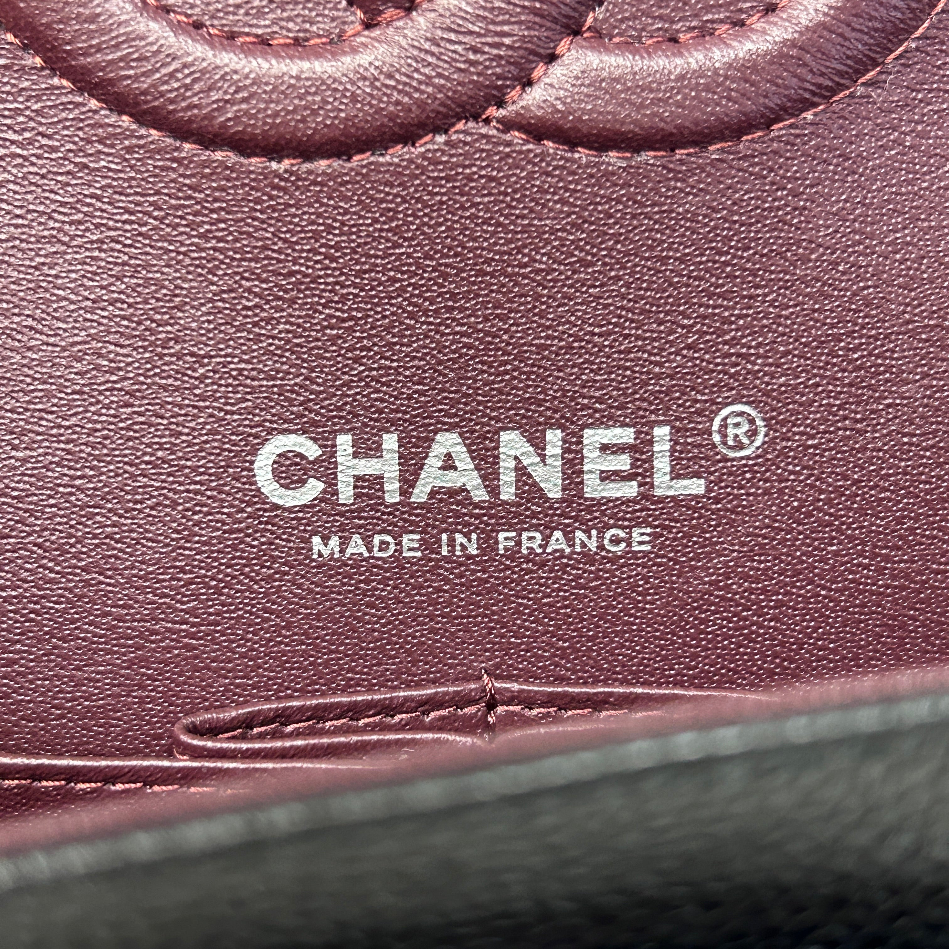 Chanel Black Quilted Caviar Leather Classic Medium Double Flap Bag w/SHW