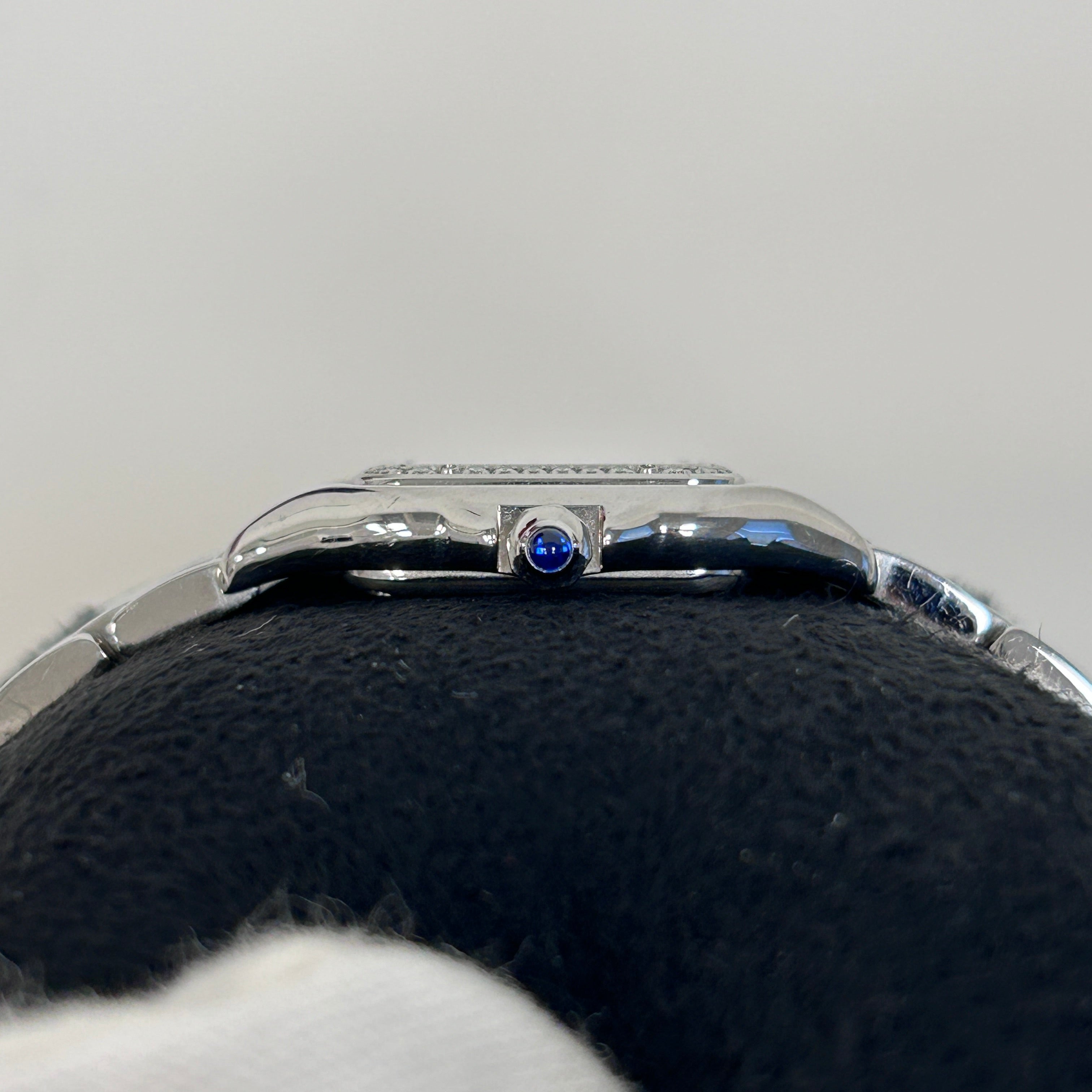 Panthère de Cartier watch w/ Bezel set with brilliant-cut diamonds