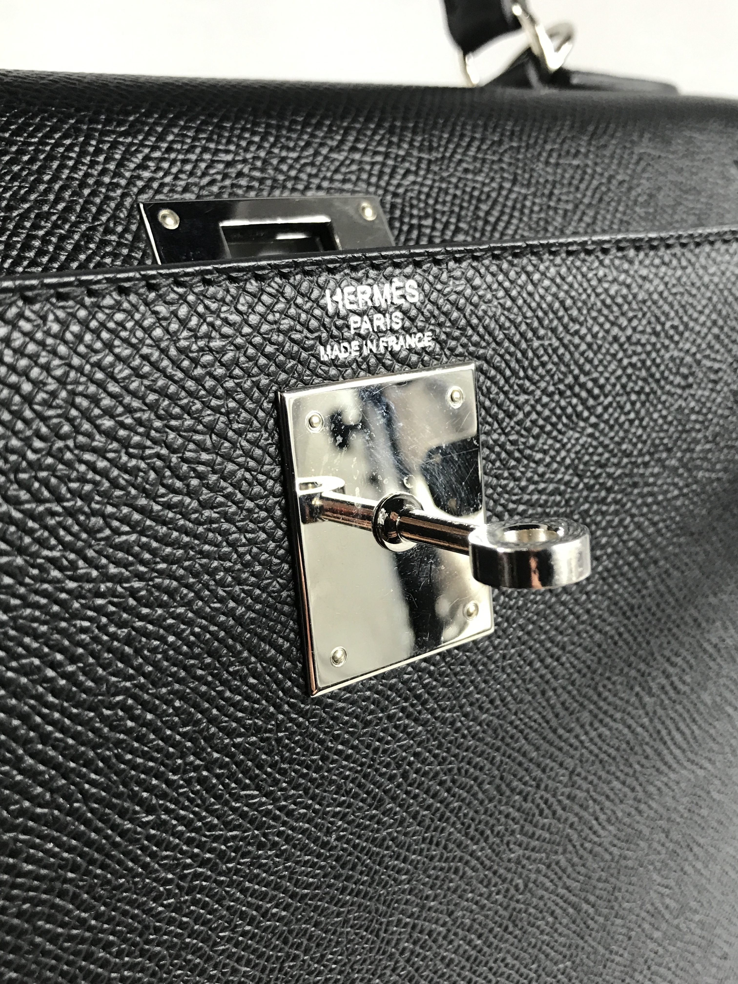 Black Epsom Sellier Kelly 28 w/ PHW