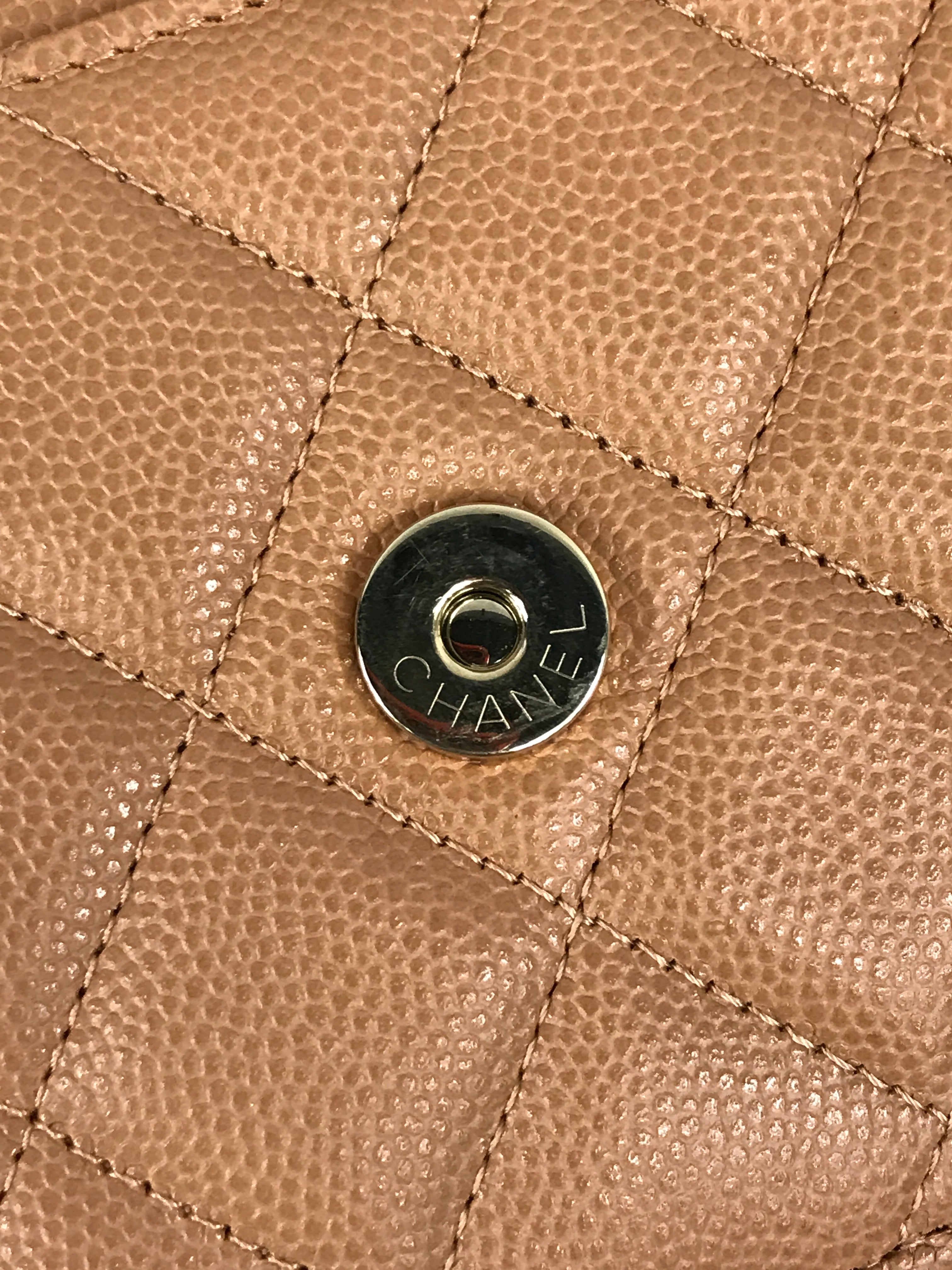 Caviar Beige Fonce Wallet On Chain w/LGHW