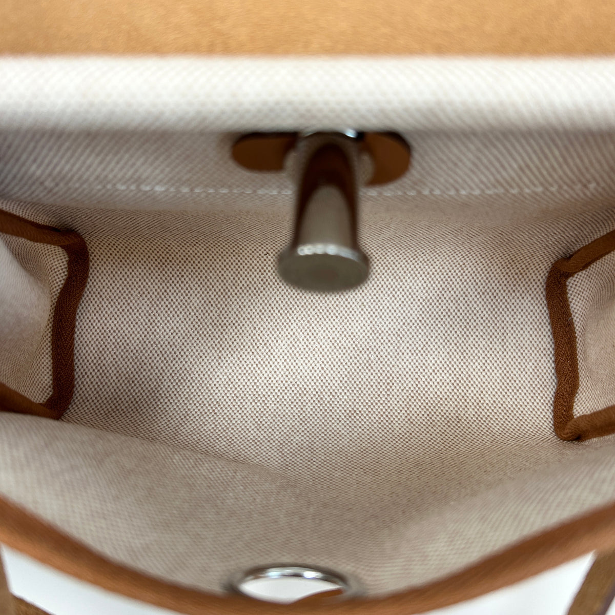 Écru / Beige / Naturel Sable Herbag Zip 20 Bag w/PHW