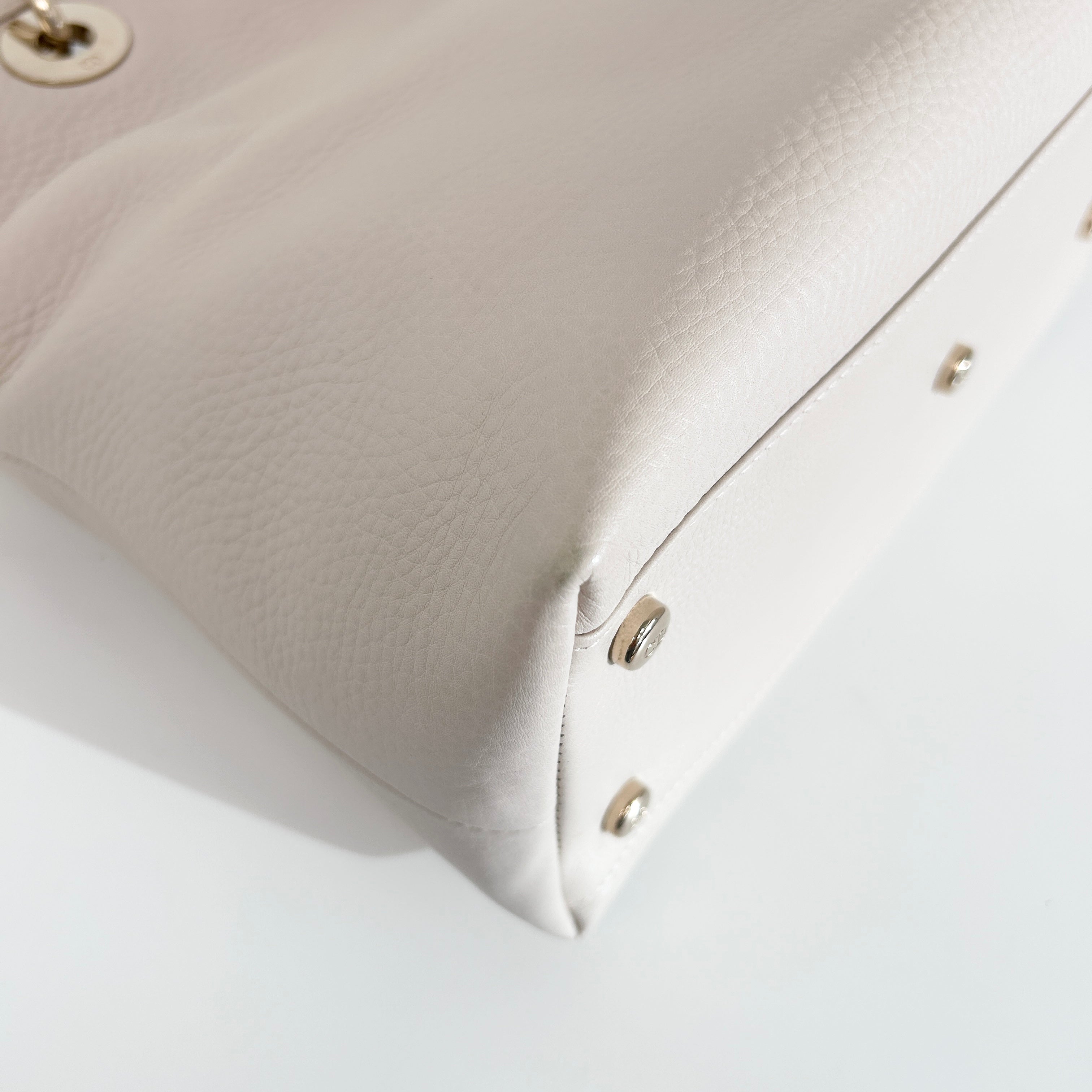 Beige Leather Granville 2 Way Bag w/GHW