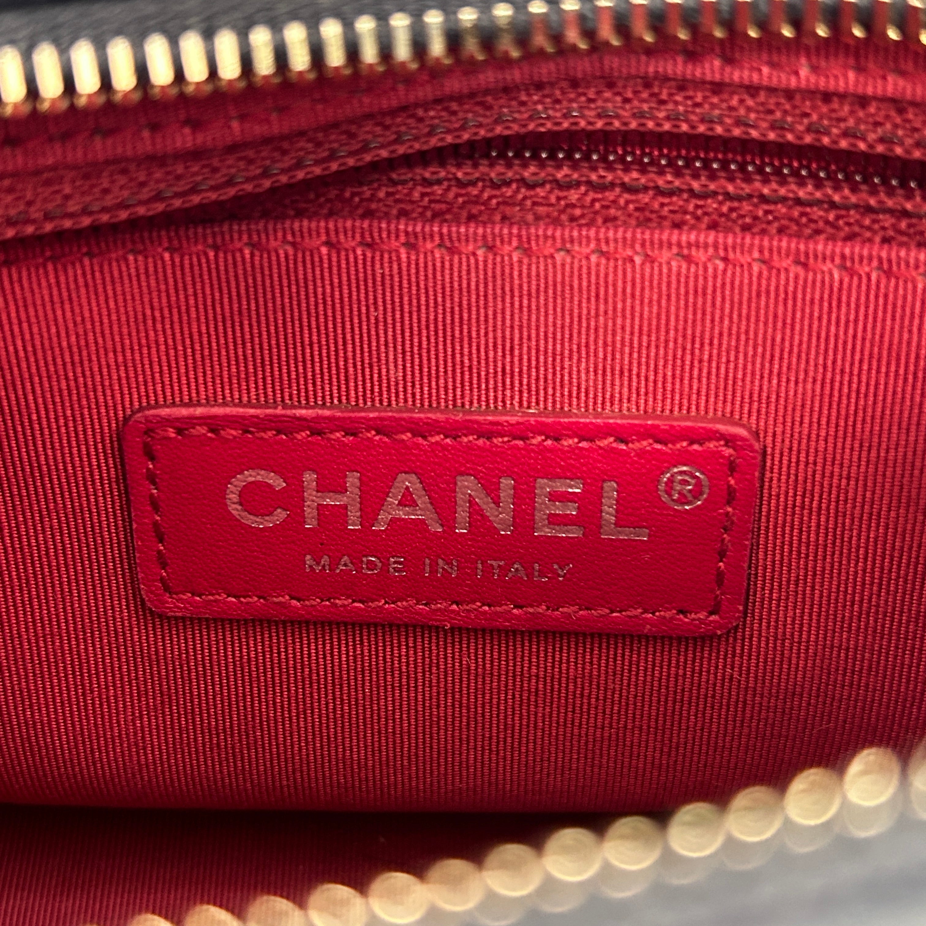 Blue Quilted Aged Calfskin Leather Small Gabrielle Hobo Bag w/GHW/SHW/RHW