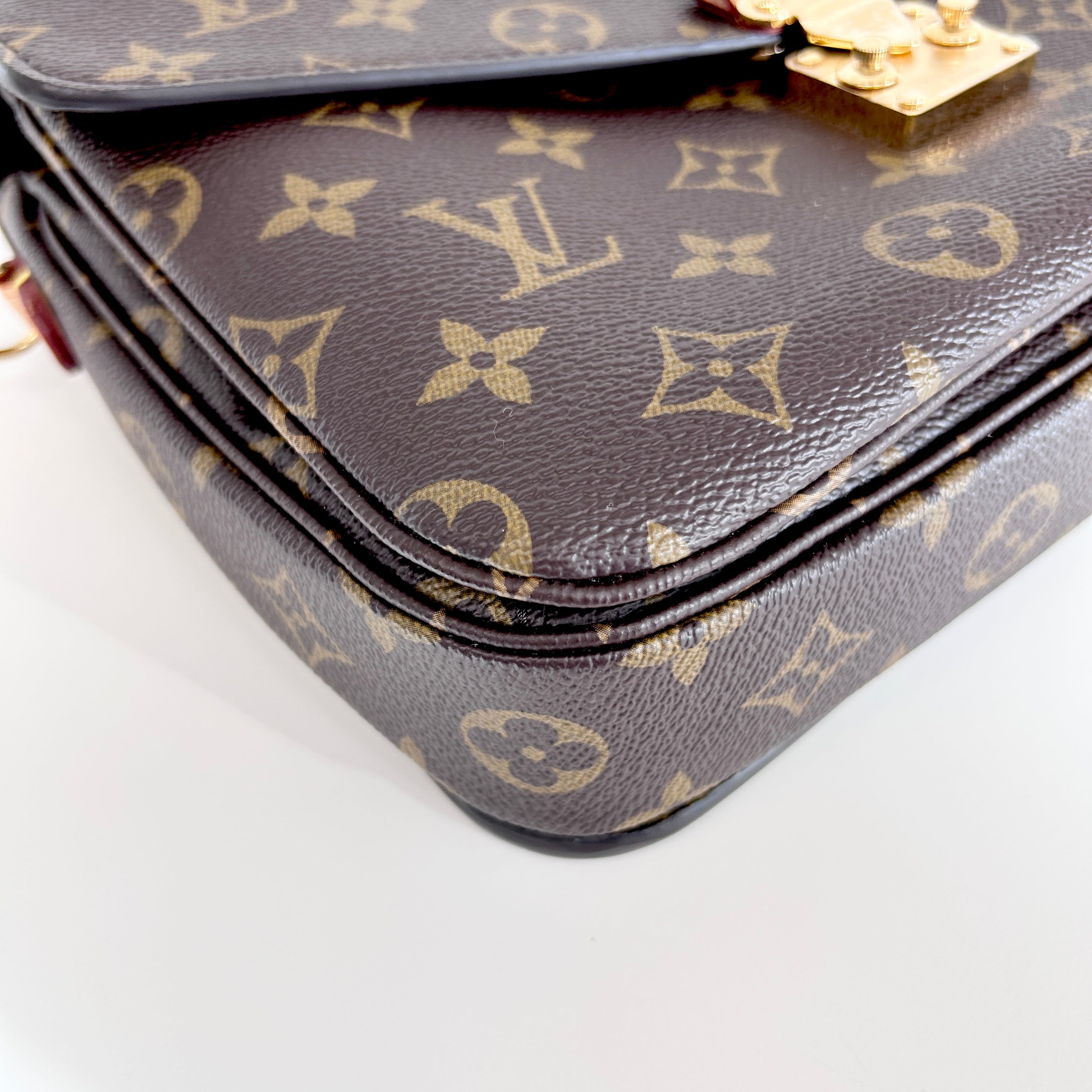 Monogram Coated Canvas Pochette Metis MM Crossbody Bag w/GHW