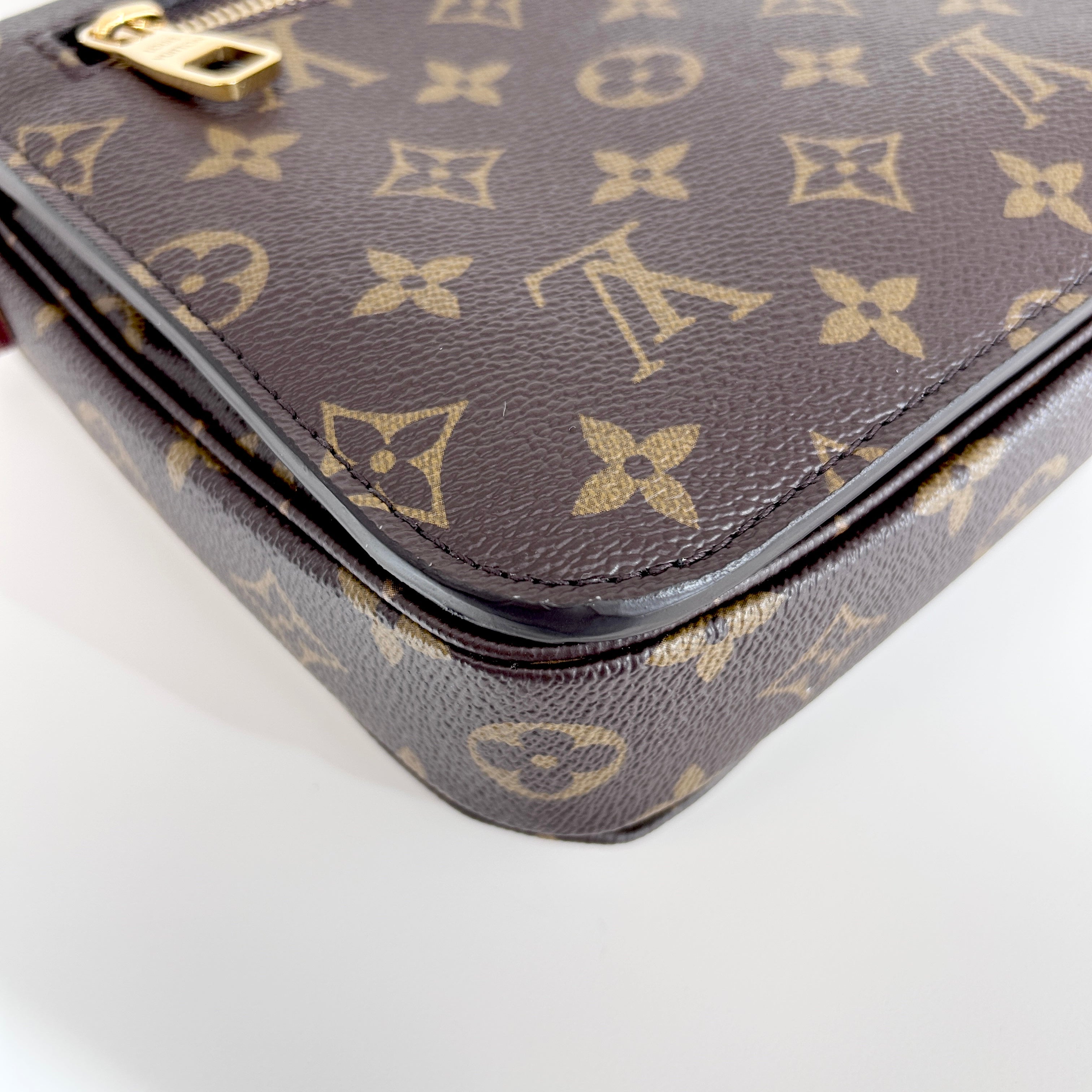 Monogram Coated Canvas Pochette Metis MM Crossbody Bag w/GHW