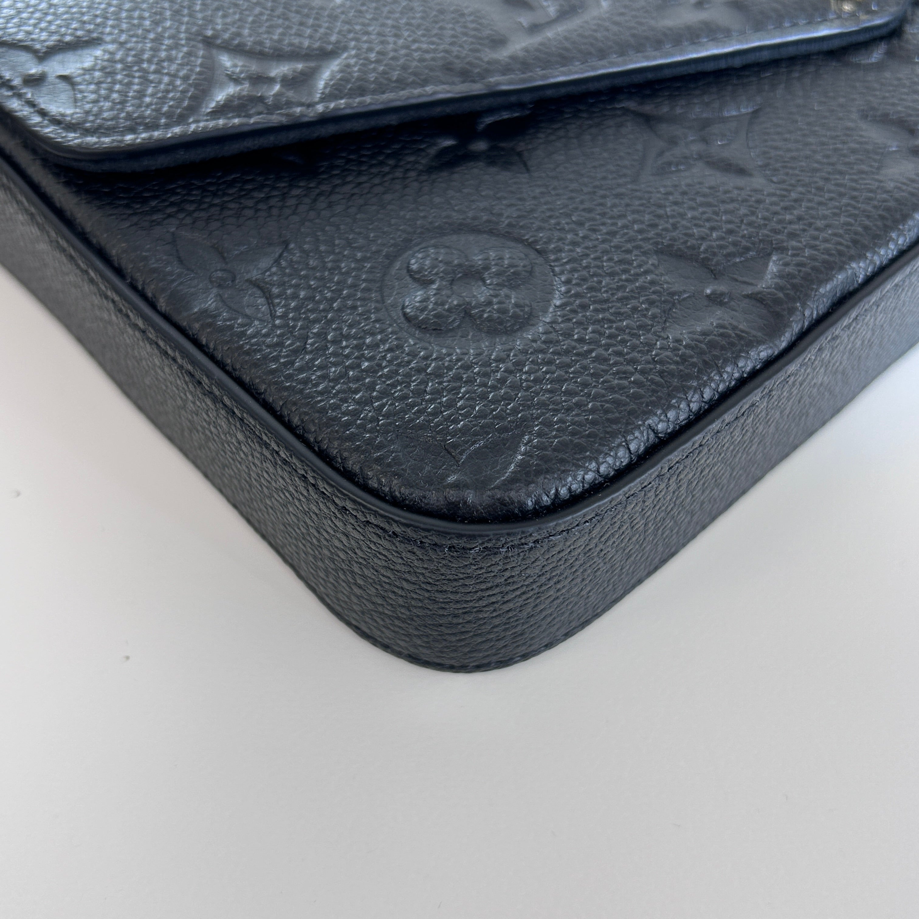 Black Monogram Empreinte Leather Felicie Pochette Bag