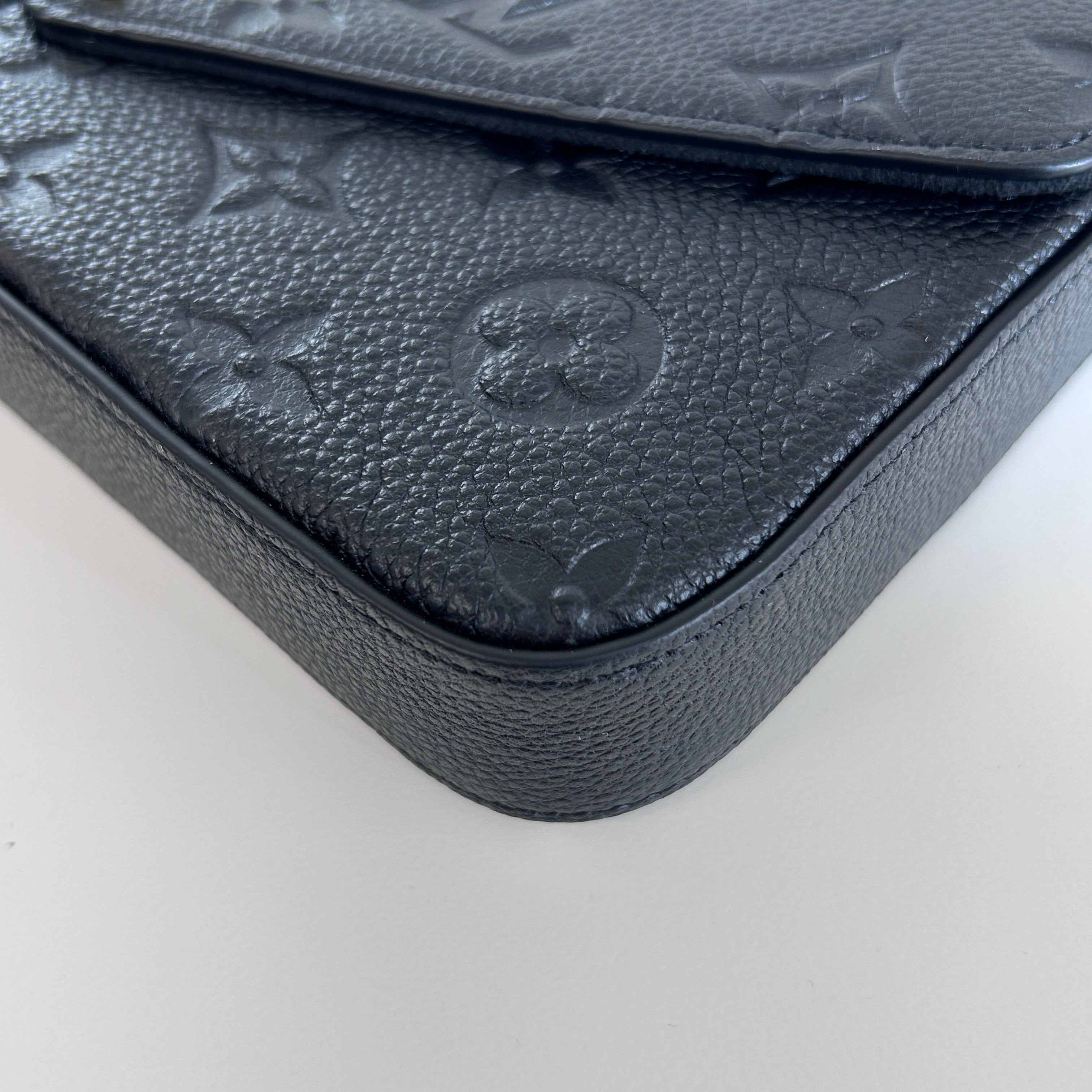 Black Monogram Empreinte Leather Felicie Pochette Bag