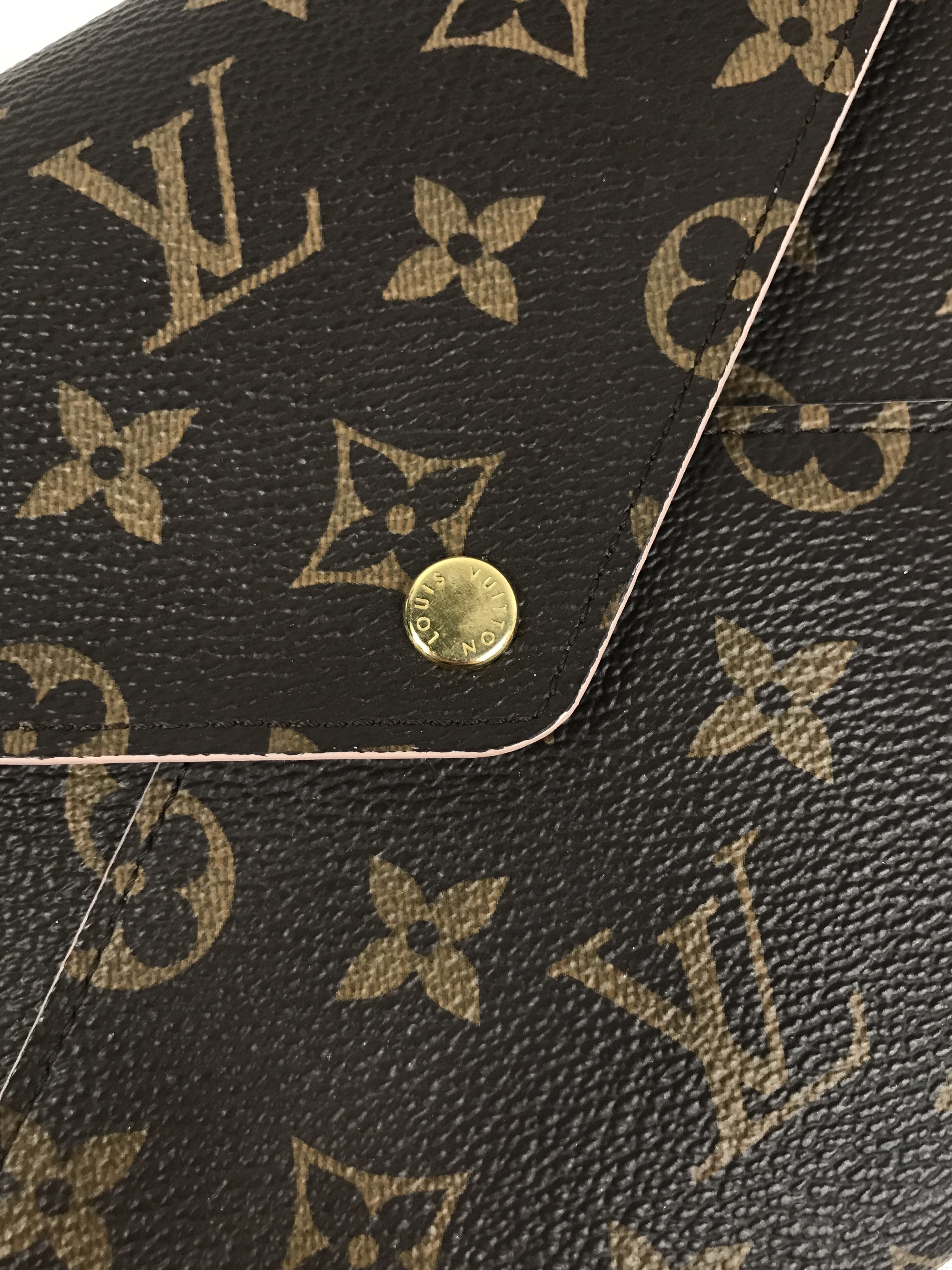 Brown Monogram Kirigami Single Pouch w/GHW
