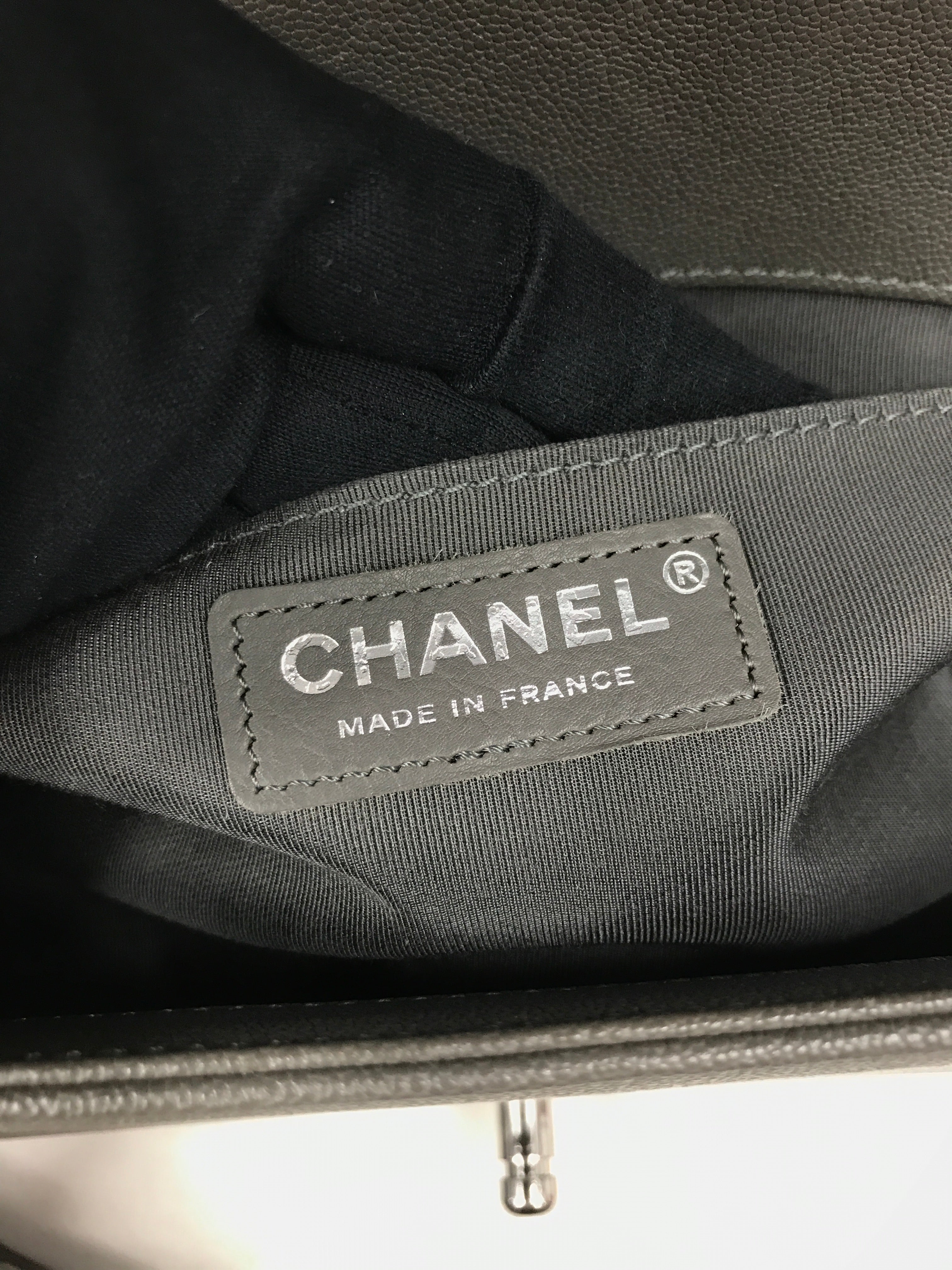 Grey Caviar Quilted Old Medium Boy Bag w/ SHW-ON LAYAWAY