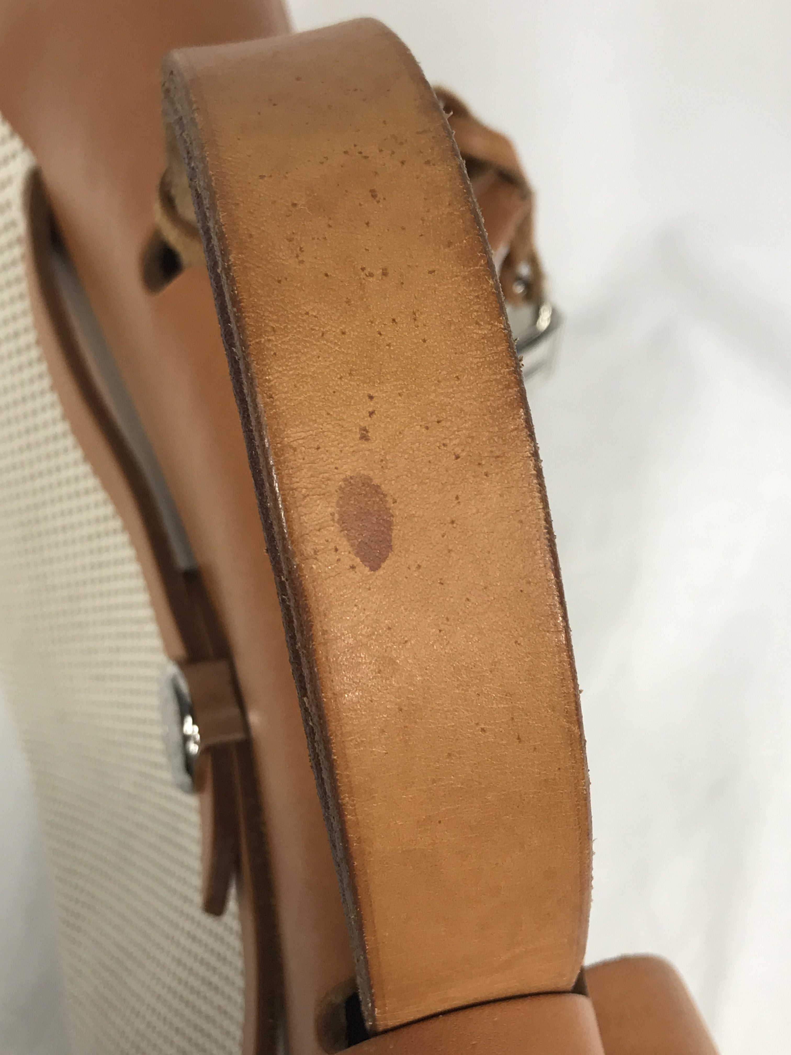 Craie Toile H Canvas Herbag A Dos Zip Backpack GM w/PHW