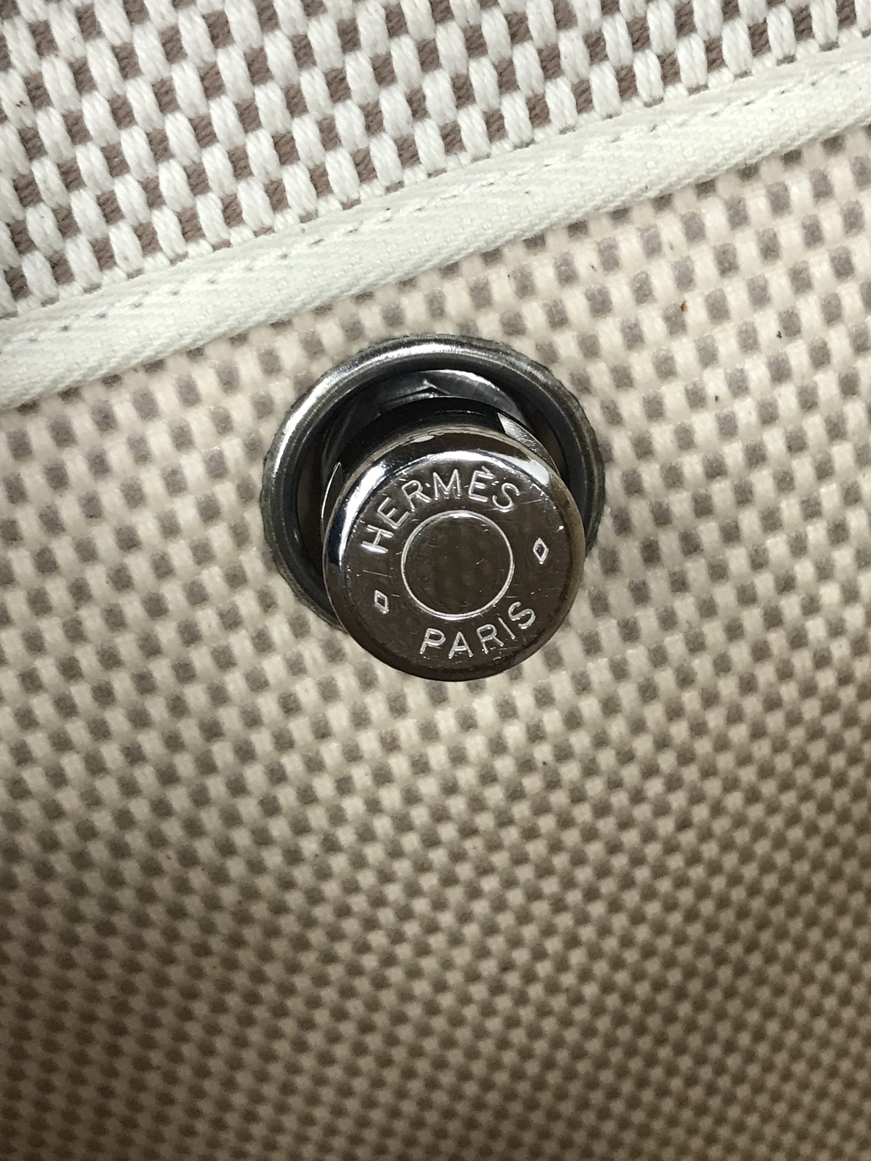 Craie Toile H Canvas Herbag A Dos Zip Backpack GM w/PHW