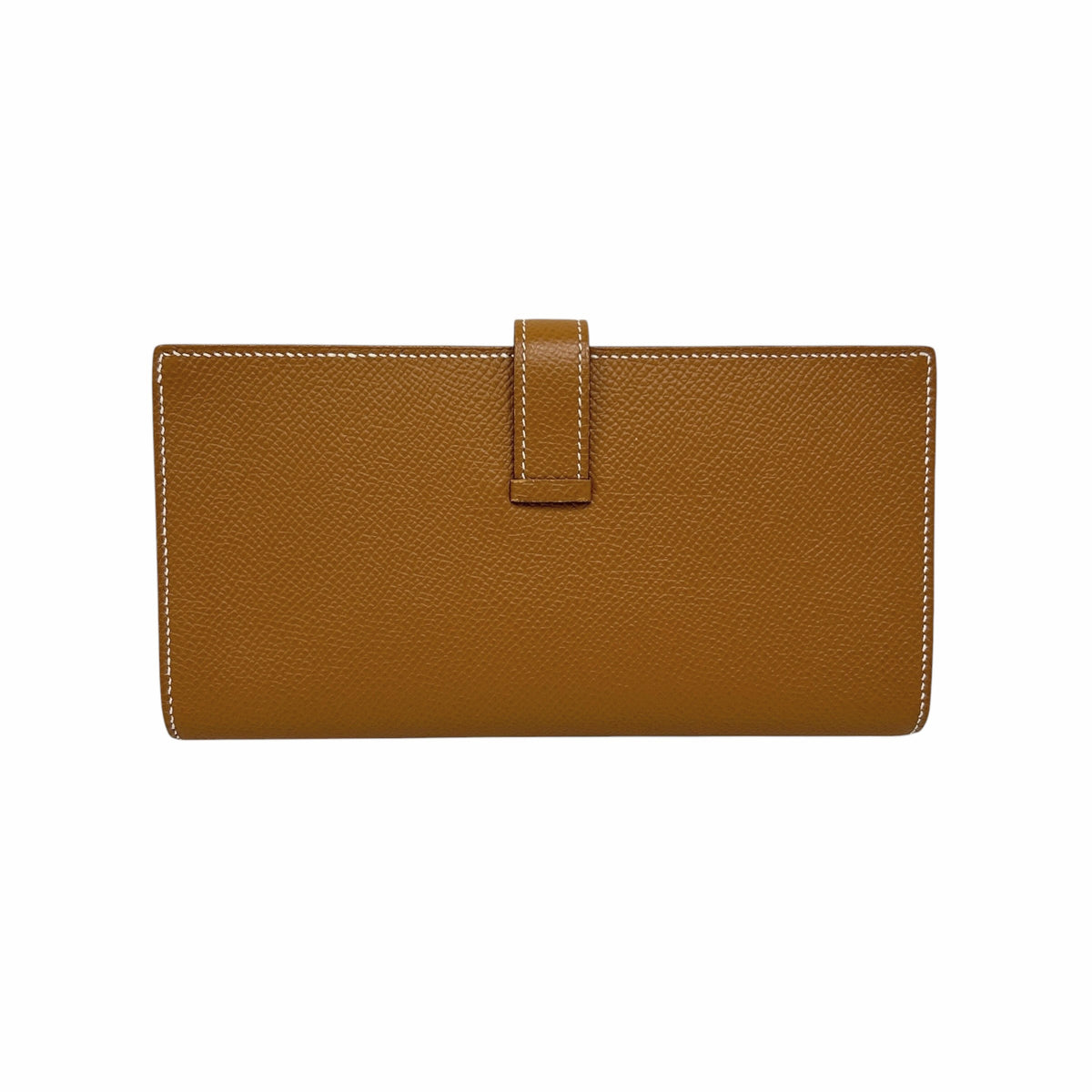 Gold Epsom Leather Bearn Gusset Wallet w/PHW