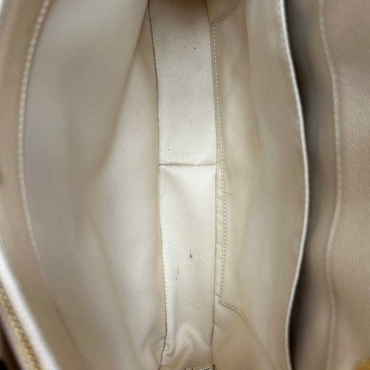 Beige Quilted Caviar Leather Grand Shopping Tote Bag w/GHW