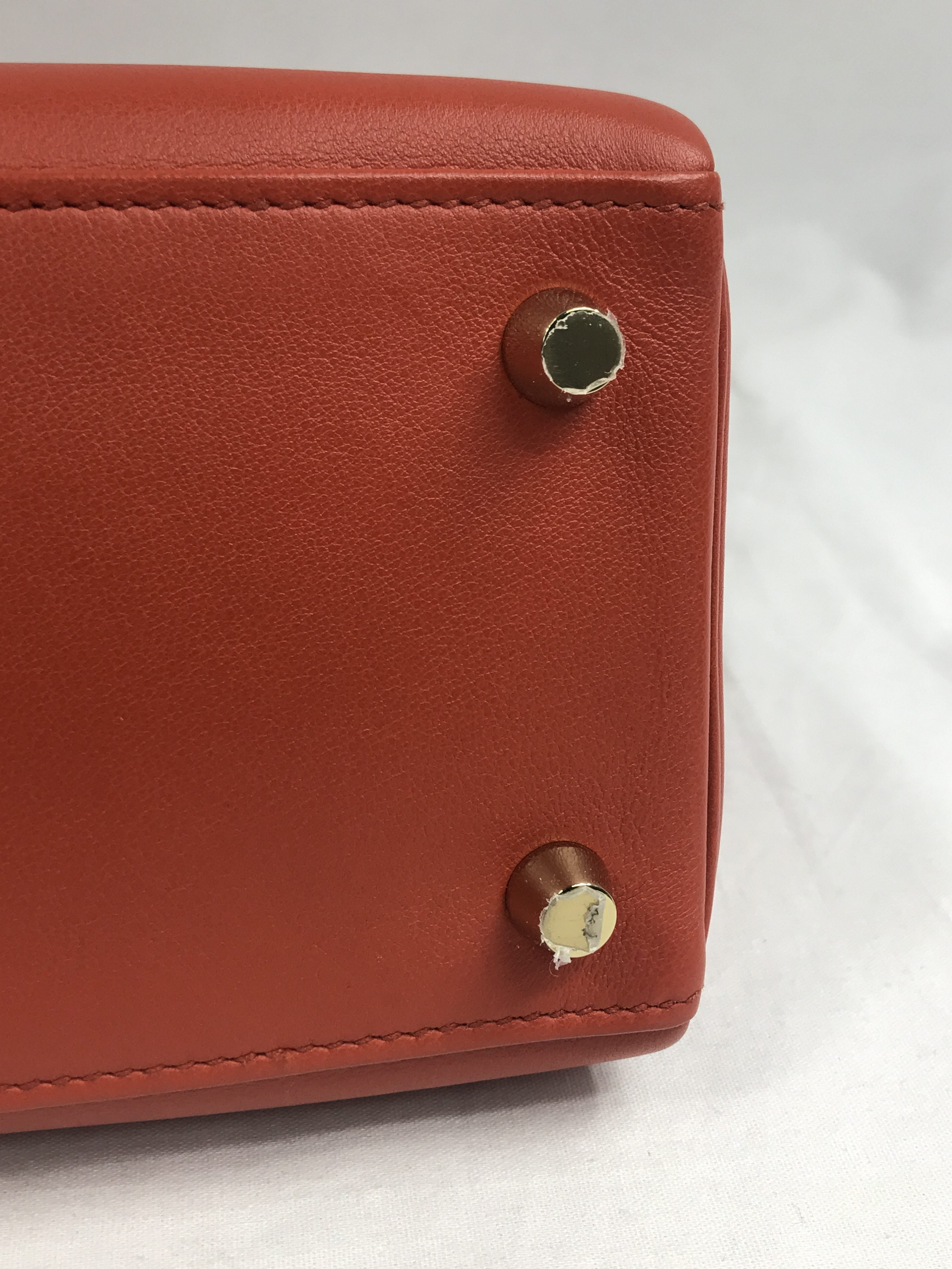 Terre Battue Retourne Swift Leather Kelly 25 w/GHW