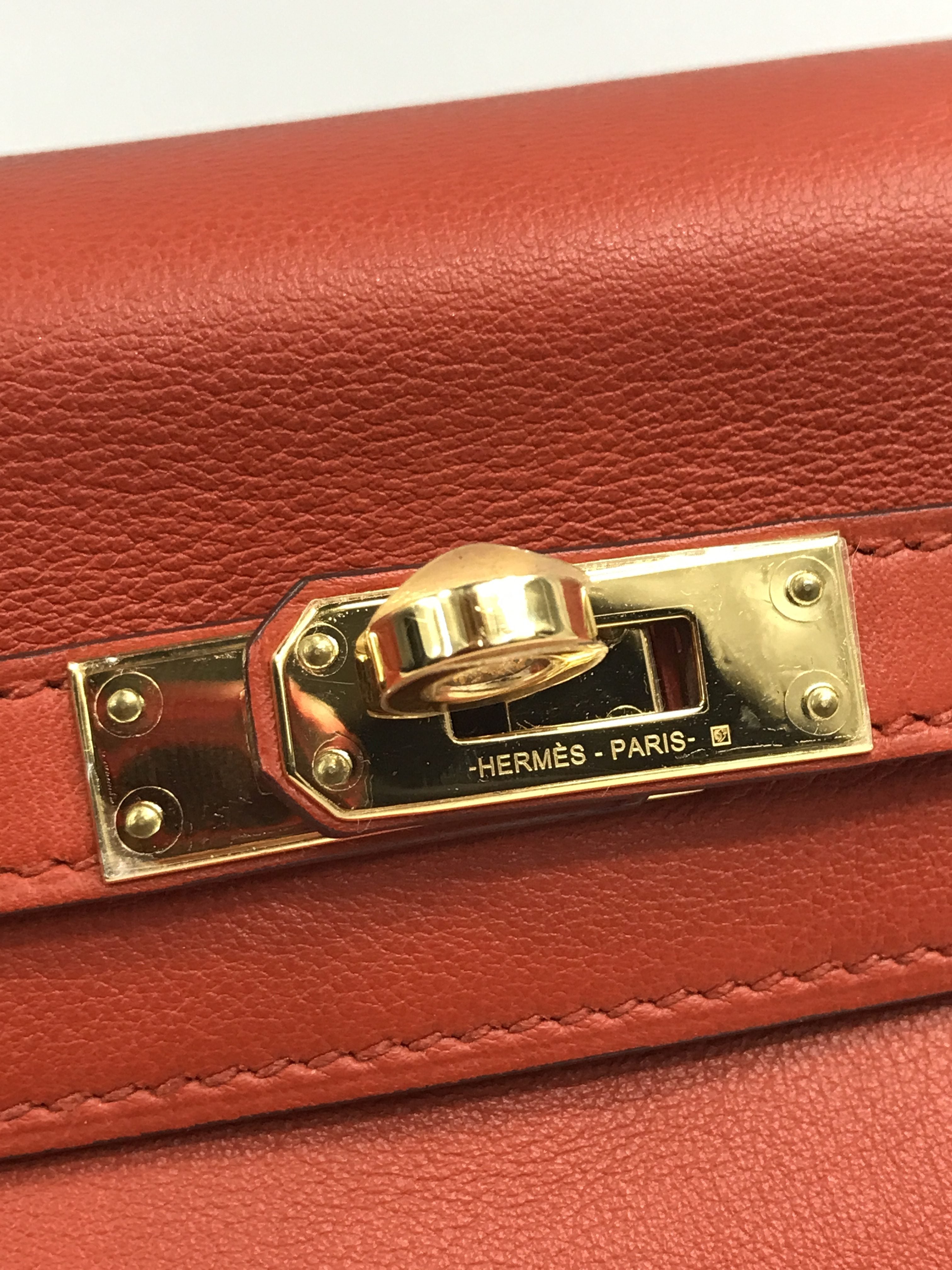 Terre Battue Retourne Swift Leather Kelly 25 w/GHW