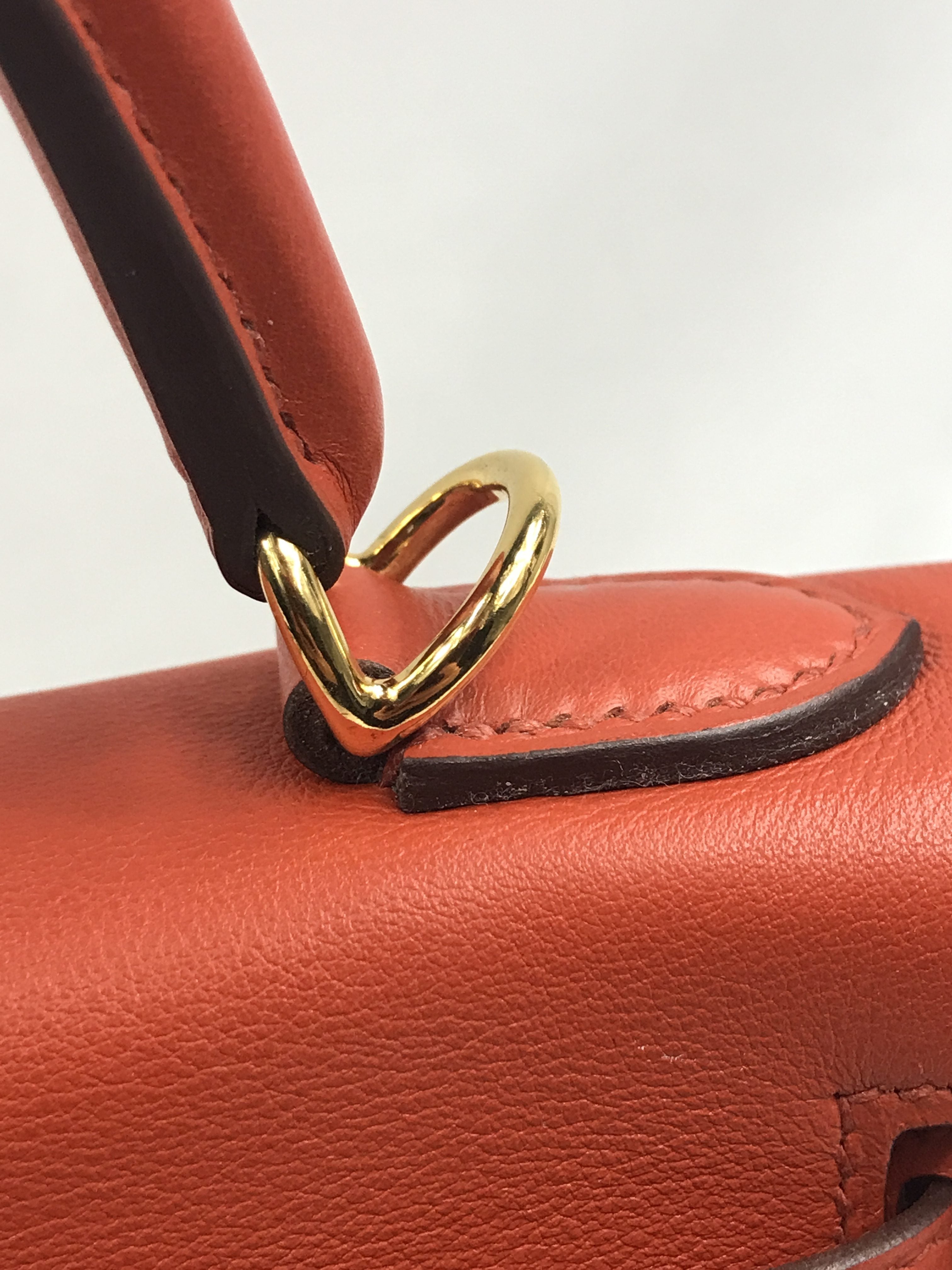 Terre Battue Retourne Swift Leather Kelly 25 w/GHW